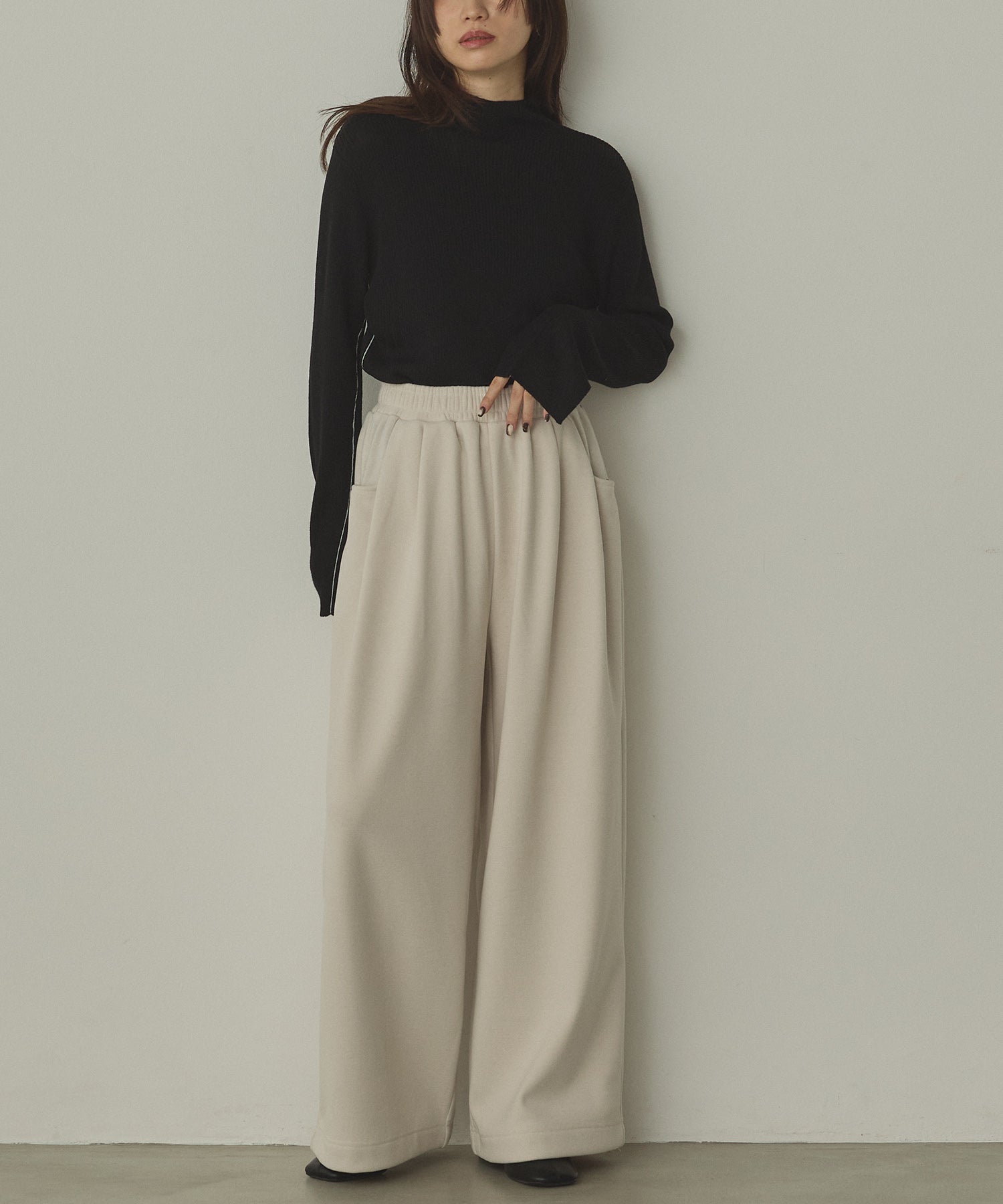 BICOLOR TURTLE RIB KNIT