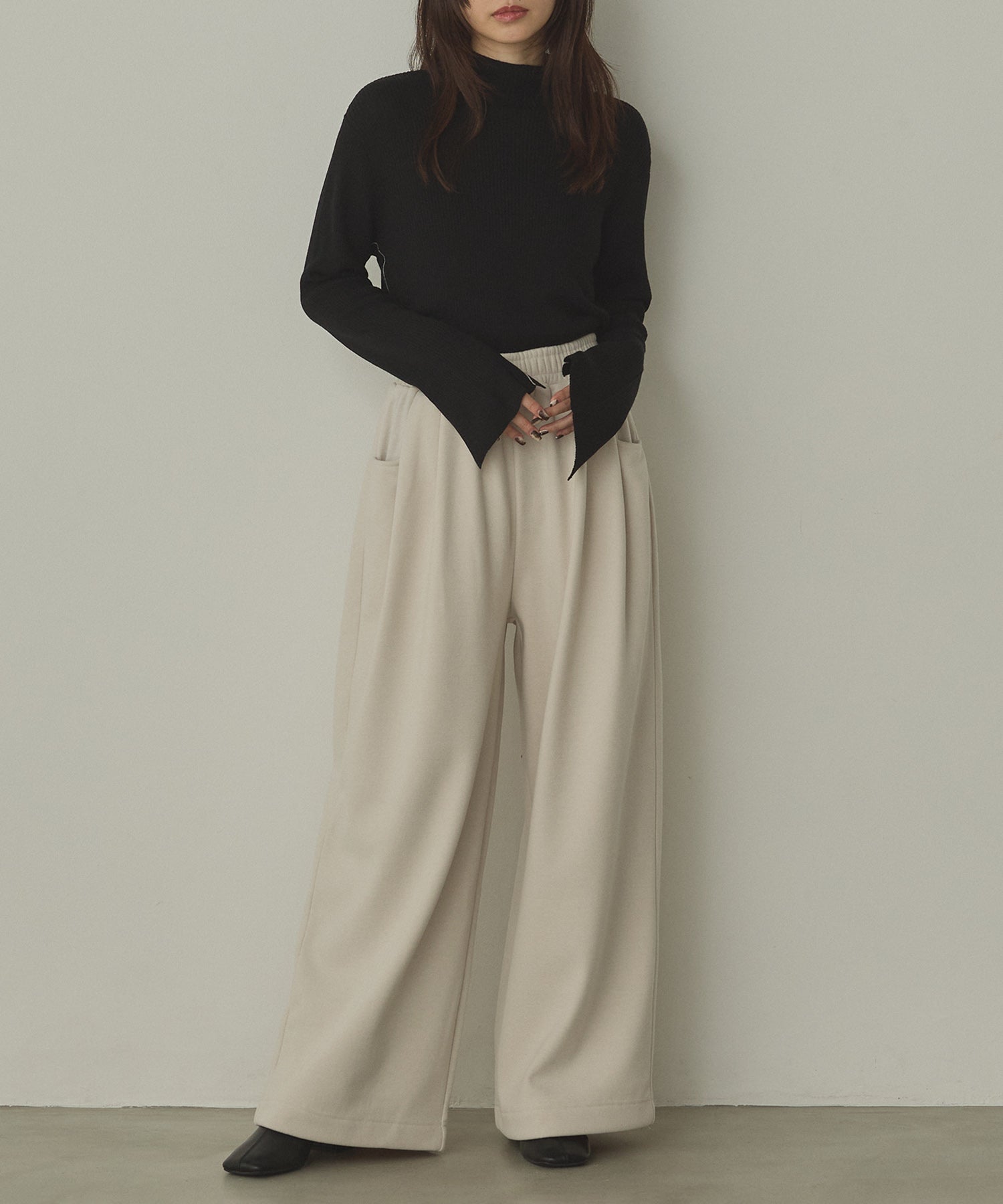 BICOLOR TURTLE RIB KNIT