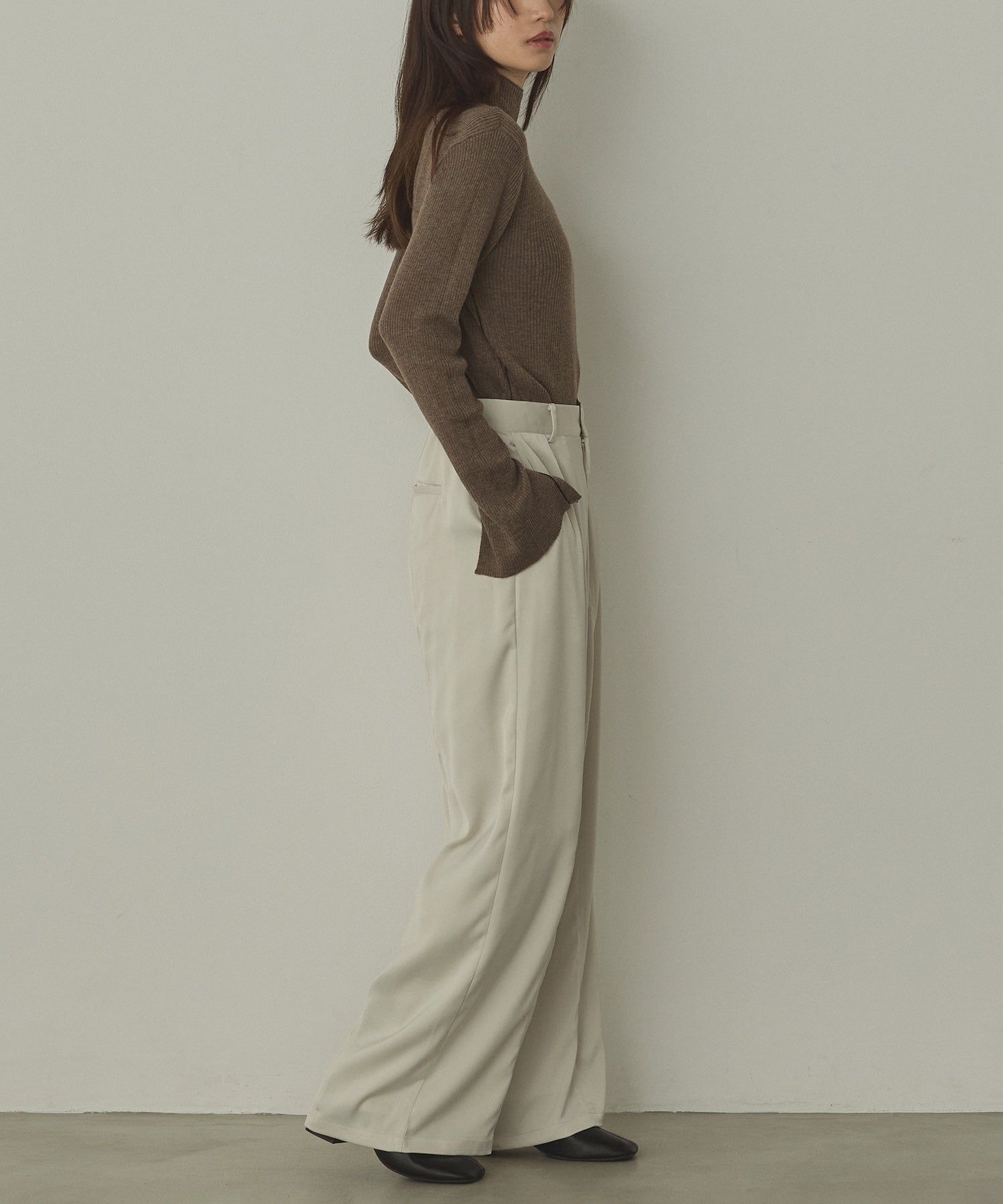 BICOLOR TURTLE RIB KNIT