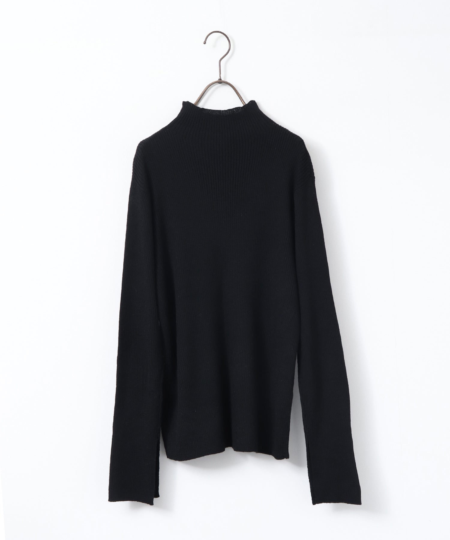 配色 タートルリブニット