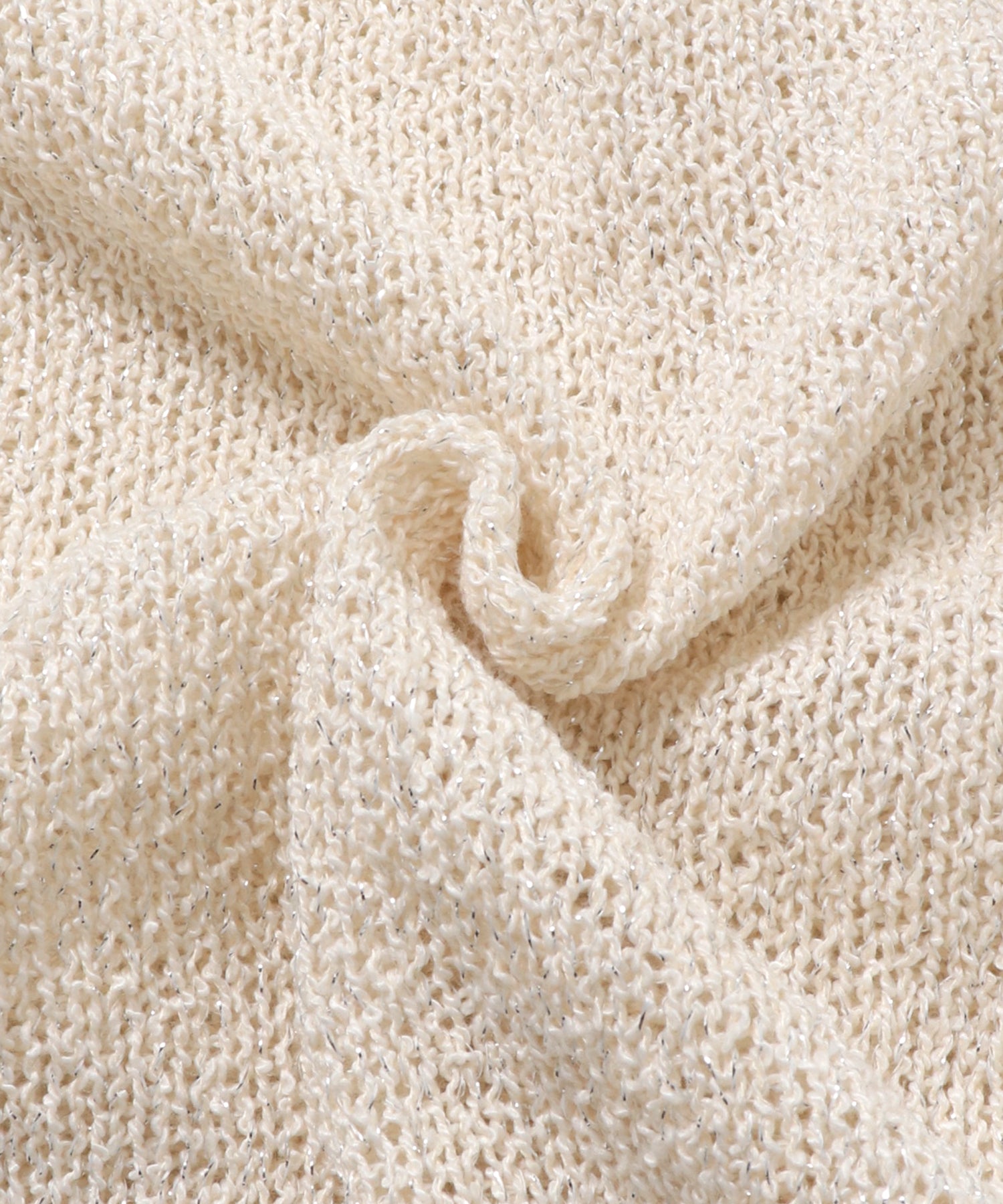 SEQUINED FRINGE-SLEEVE KNIT