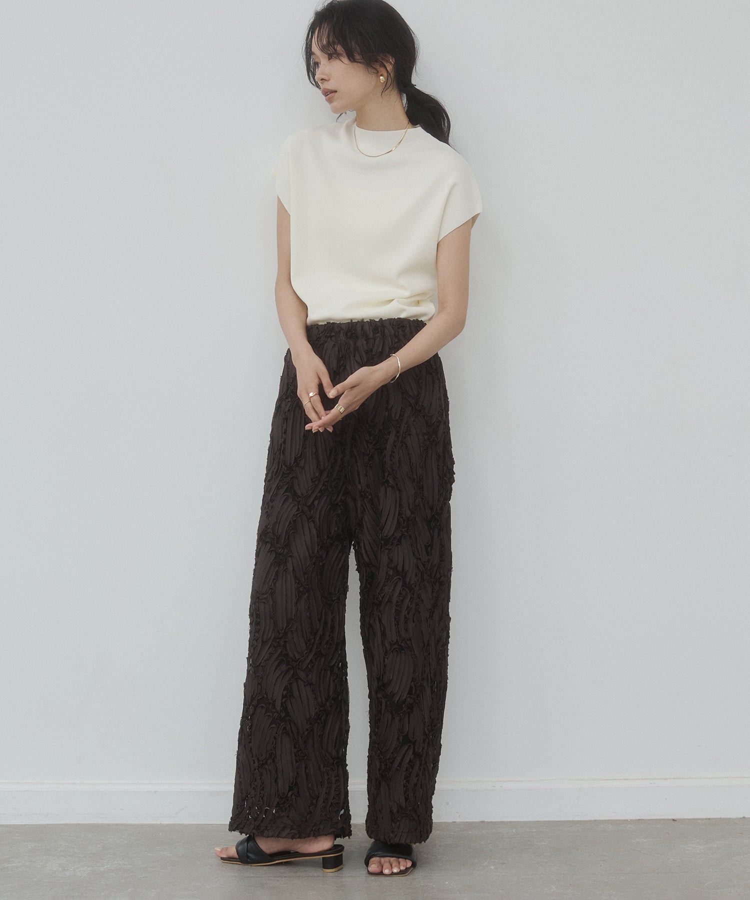 FRENCH-SLEEVE KNIT TOPS