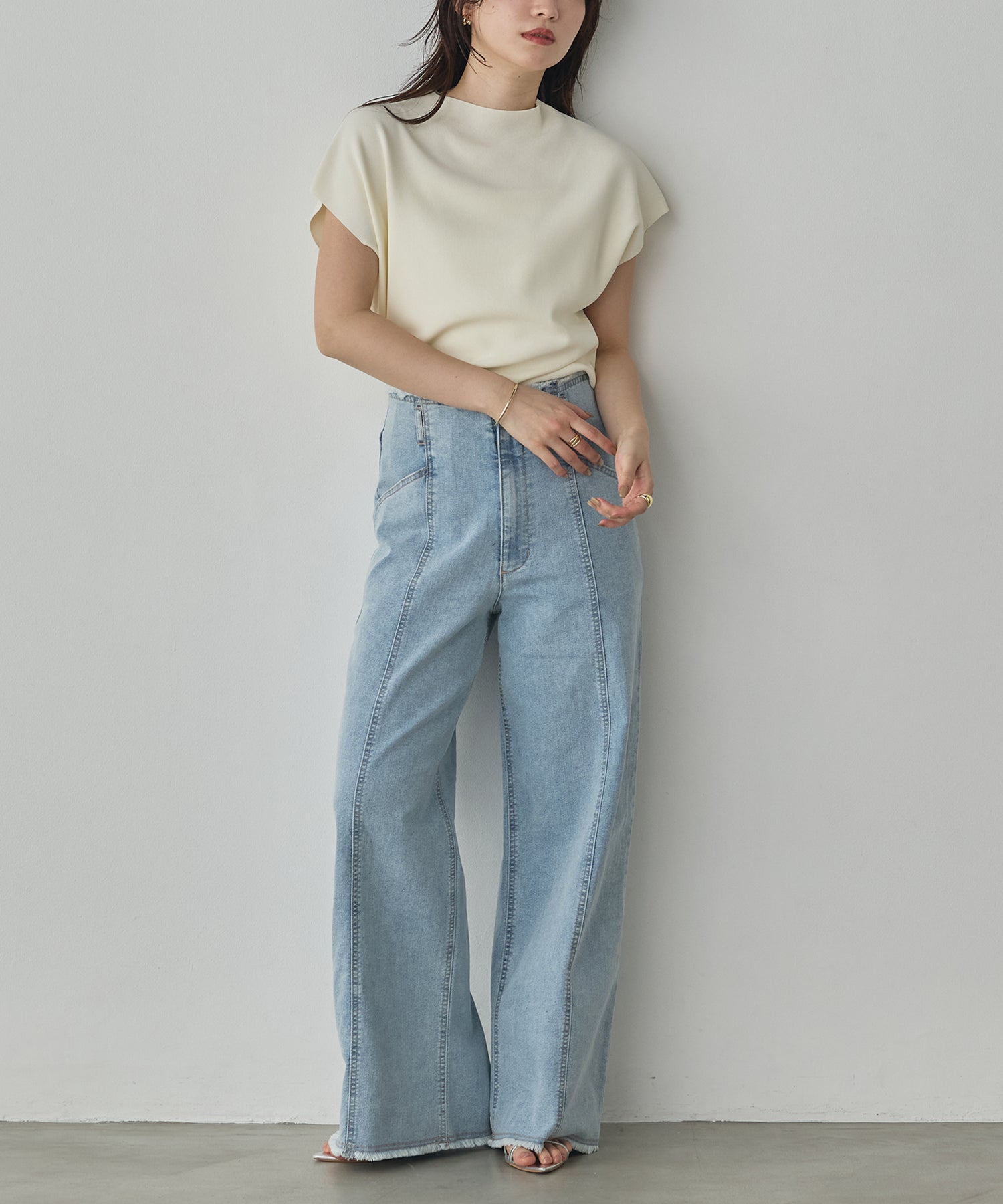 FRENCH-SLEEVE KNIT TOPS