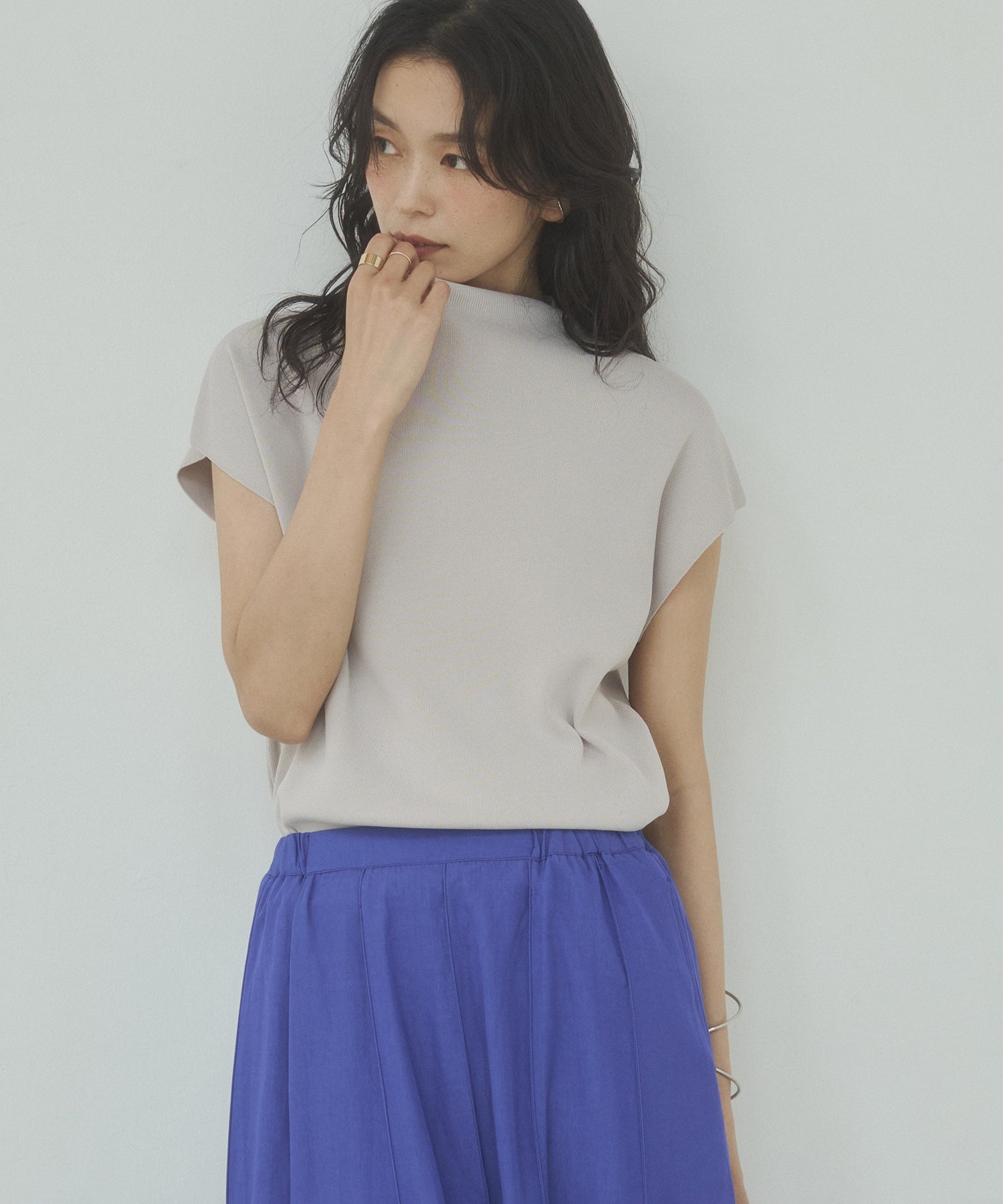 FRENCH-SLEEVE KNIT TOPS