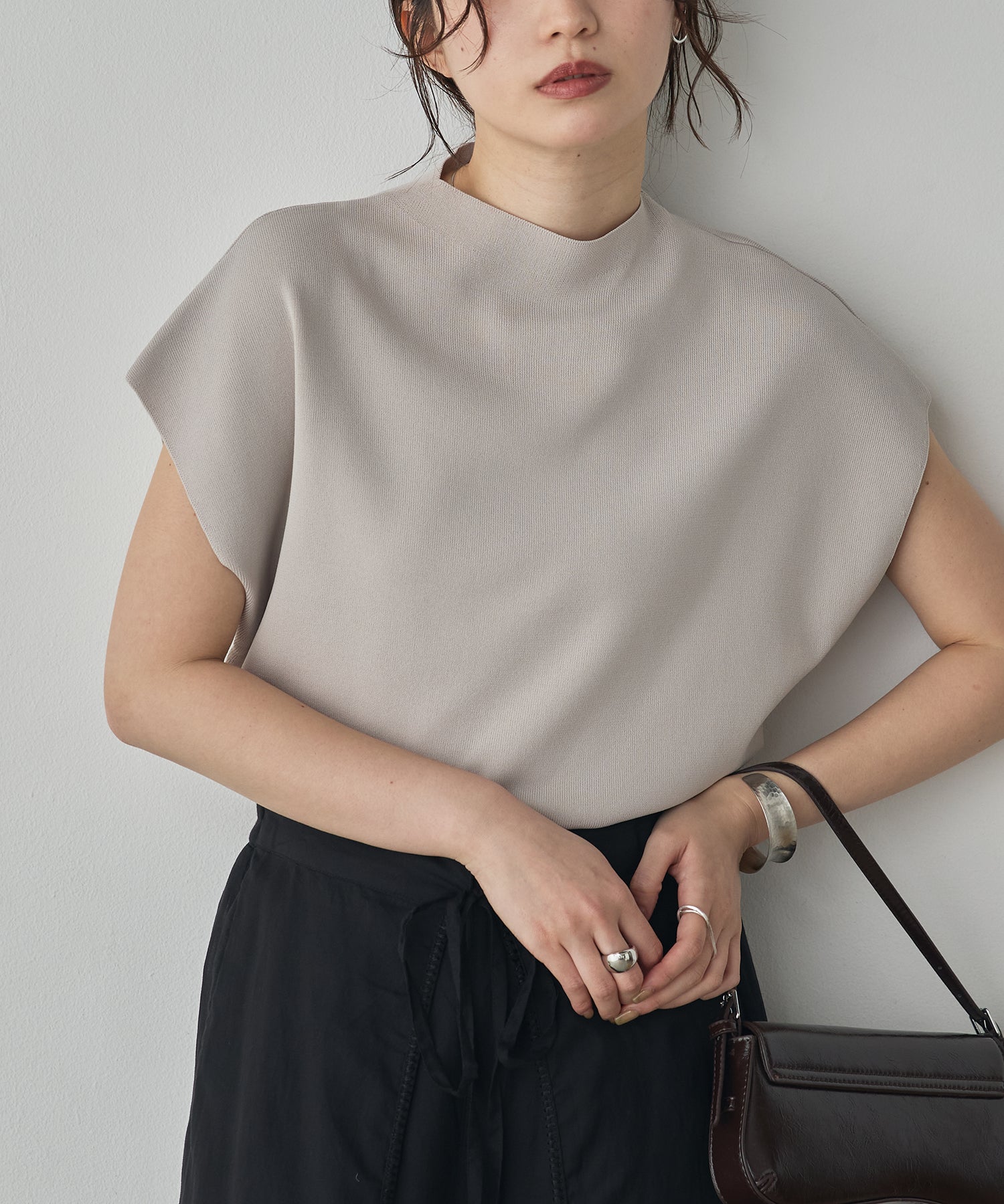 FRENCH-SLEEVE KNIT TOPS