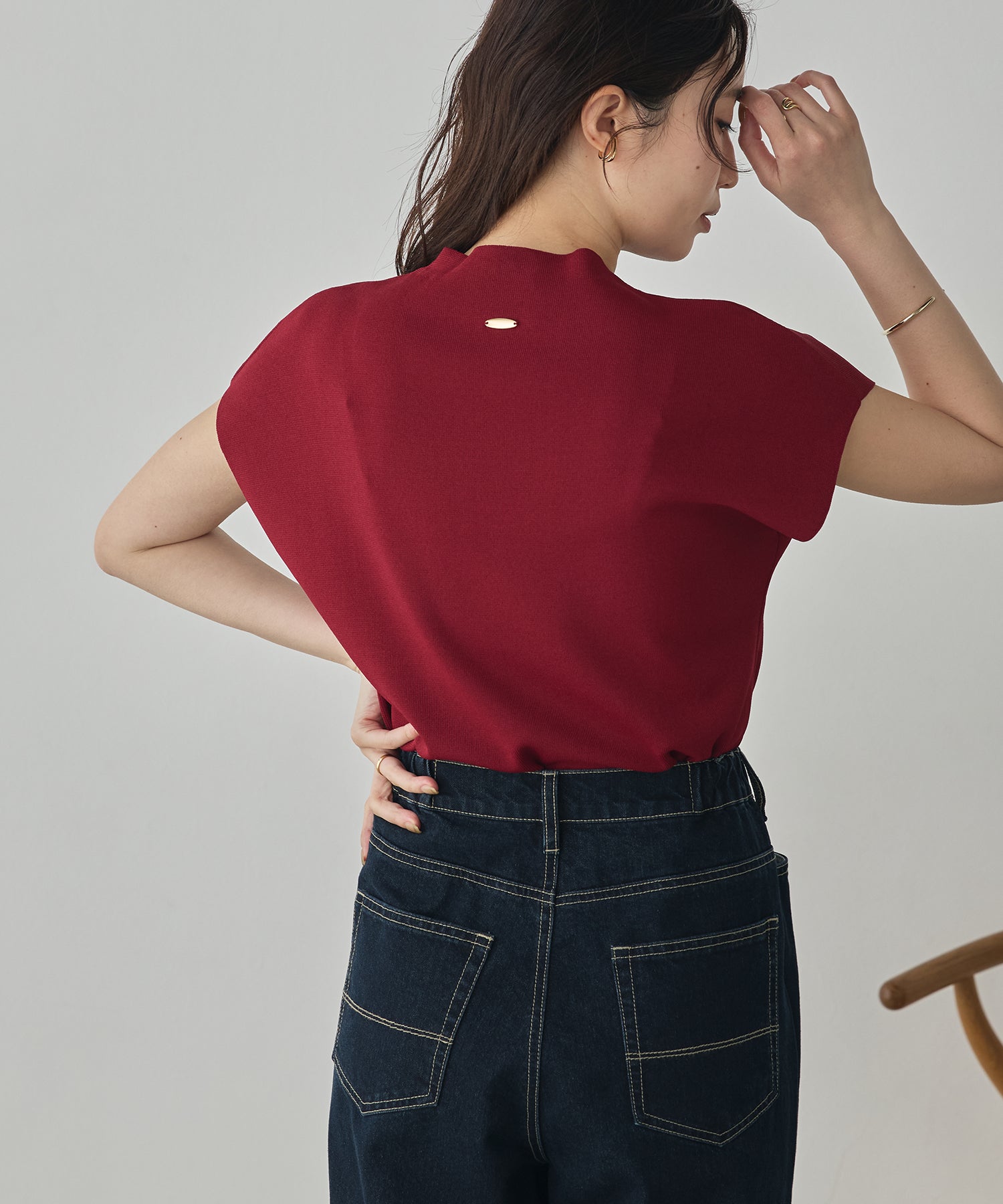 FRENCH-SLEEVE KNIT TOPS