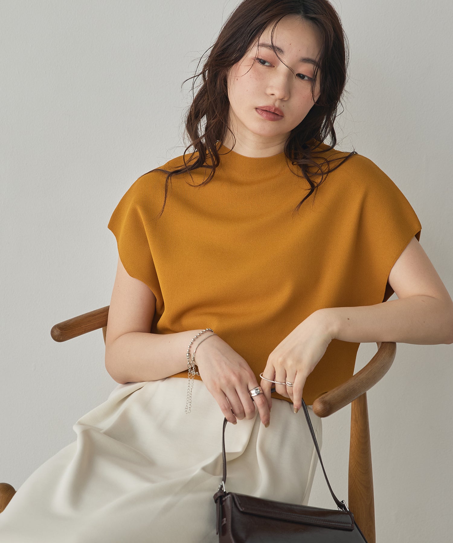 FRENCH-SLEEVE KNIT TOPS