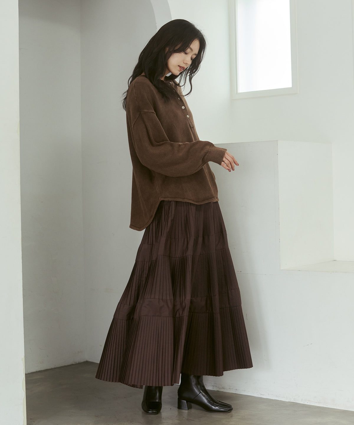 VINTAGE-STYLE HENLEY-NECK TOPS