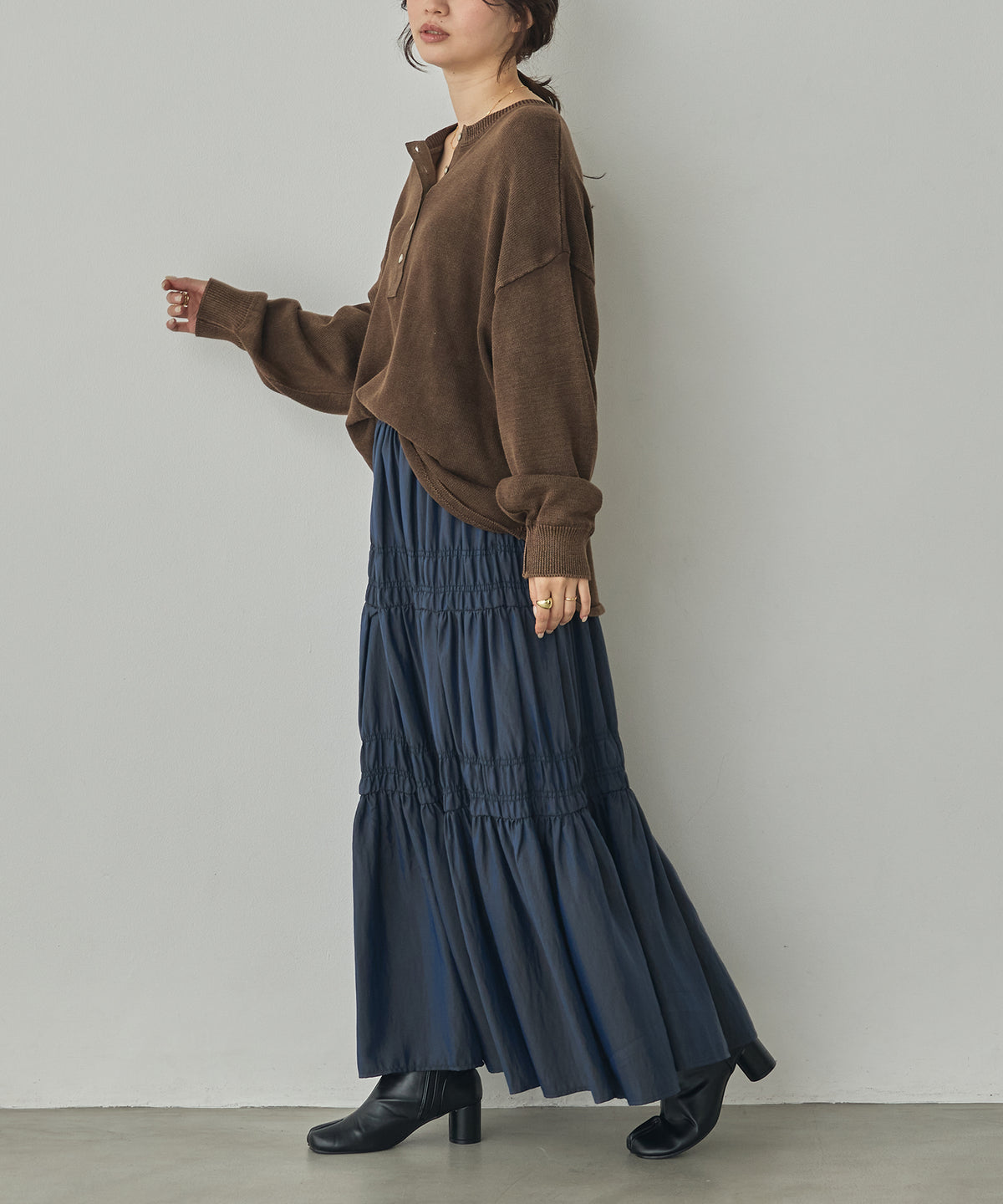 VINTAGE-STYLE HENLEY-NECK TOPS