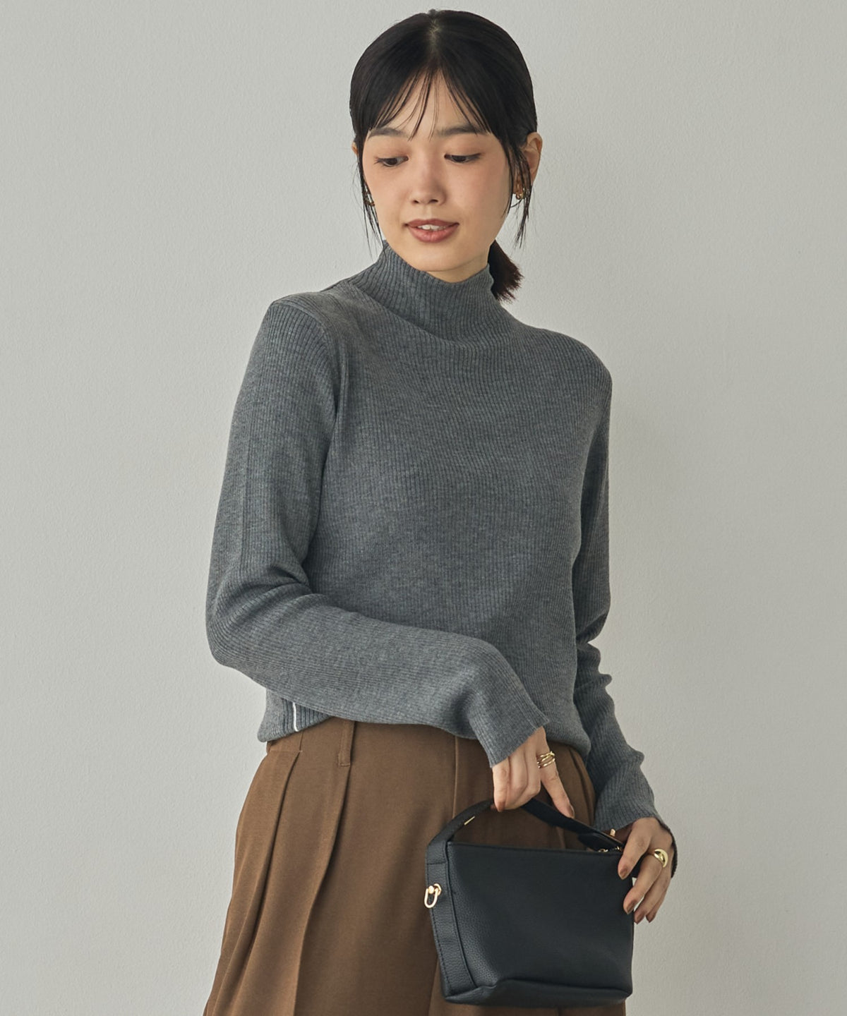 STRIPED WOOL-BLEND KNIT