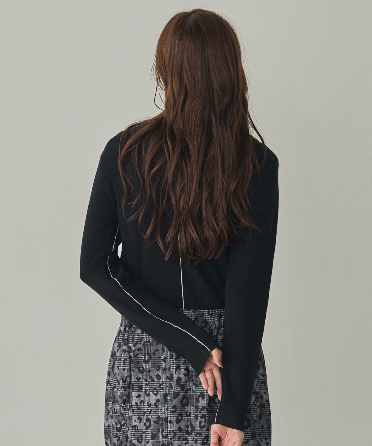 STRIPED WOOL-BLEND KNIT