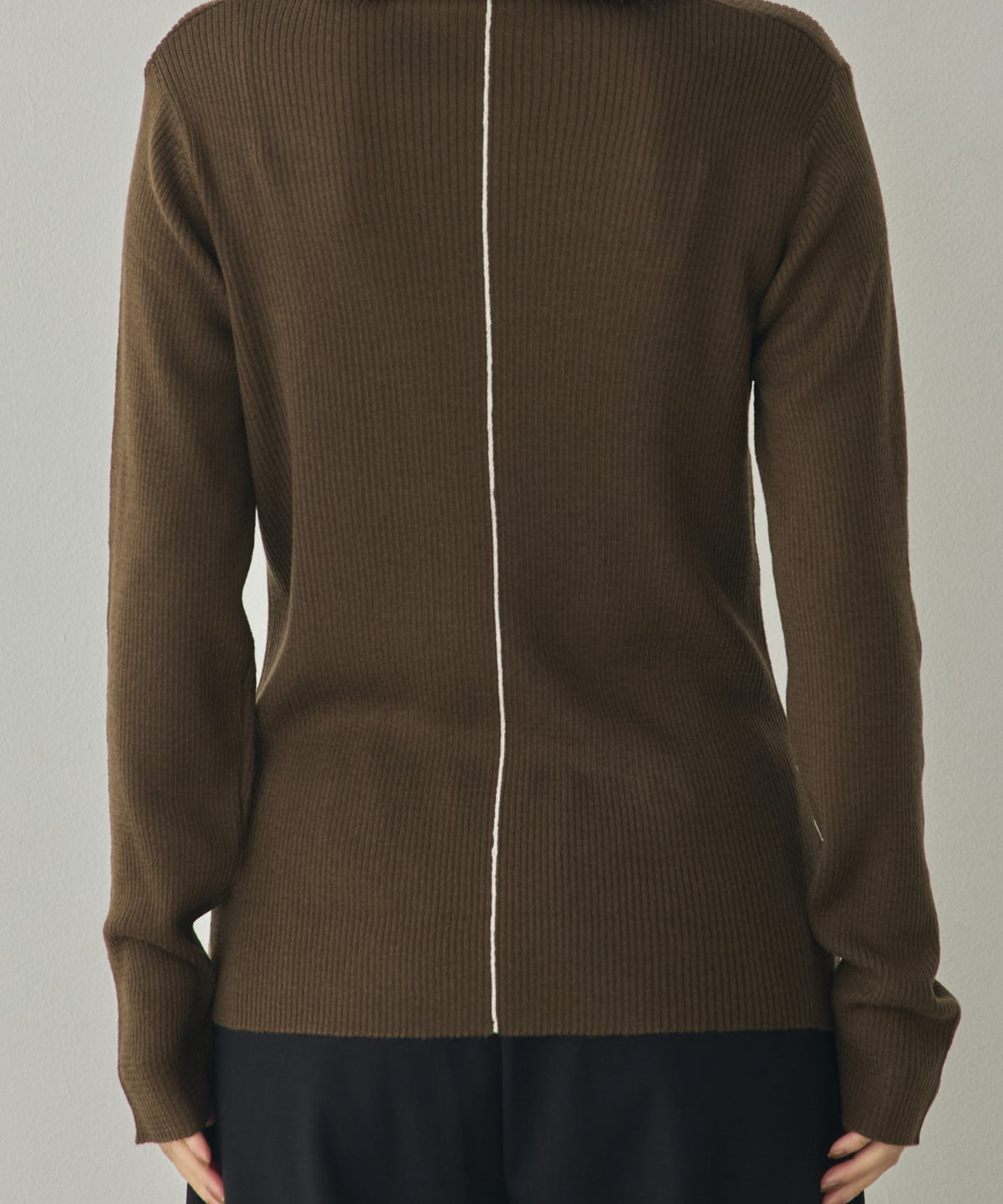 STRIPED WOOL-BLEND KNIT