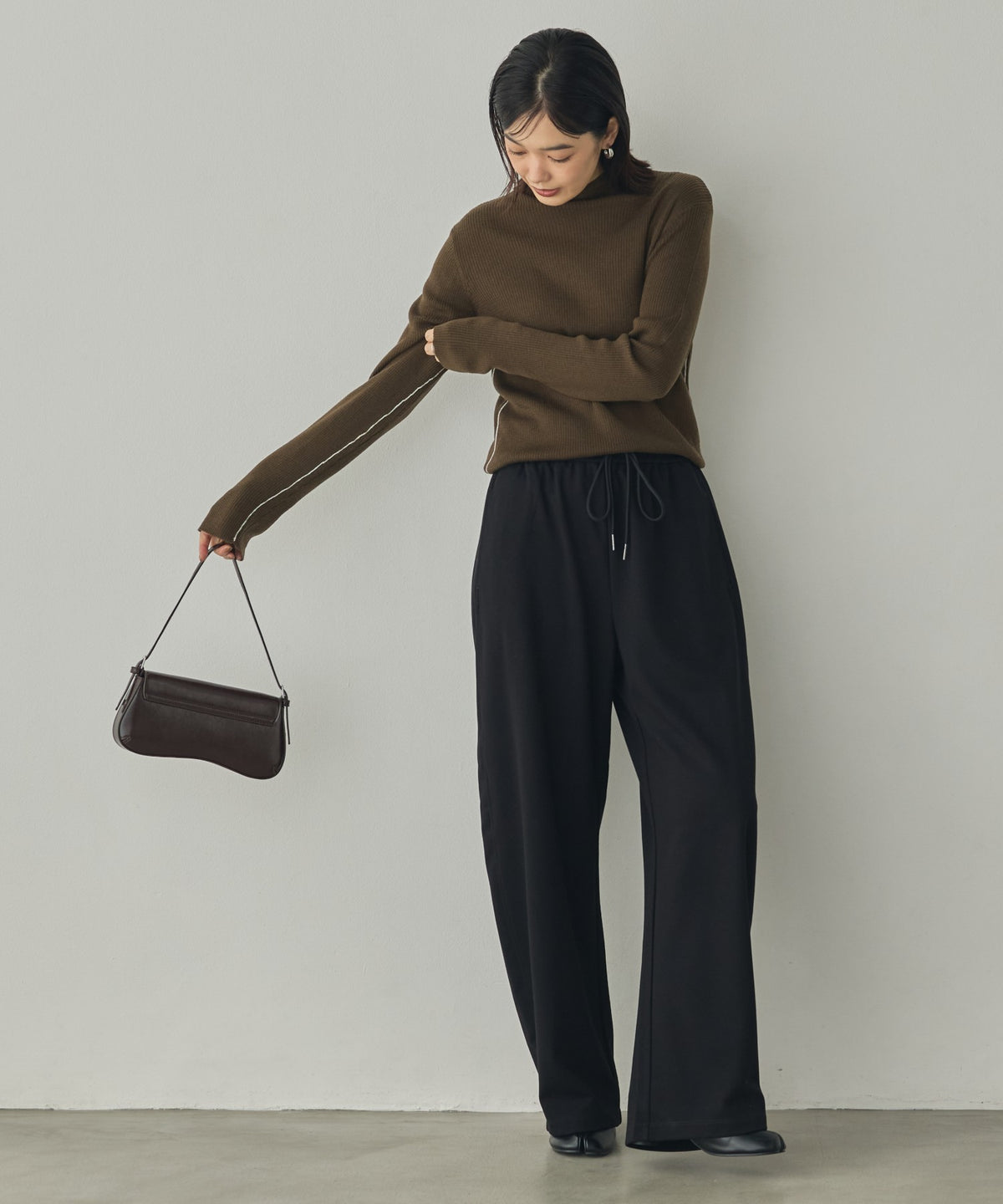 STRIPED WOOL-BLEND KNIT