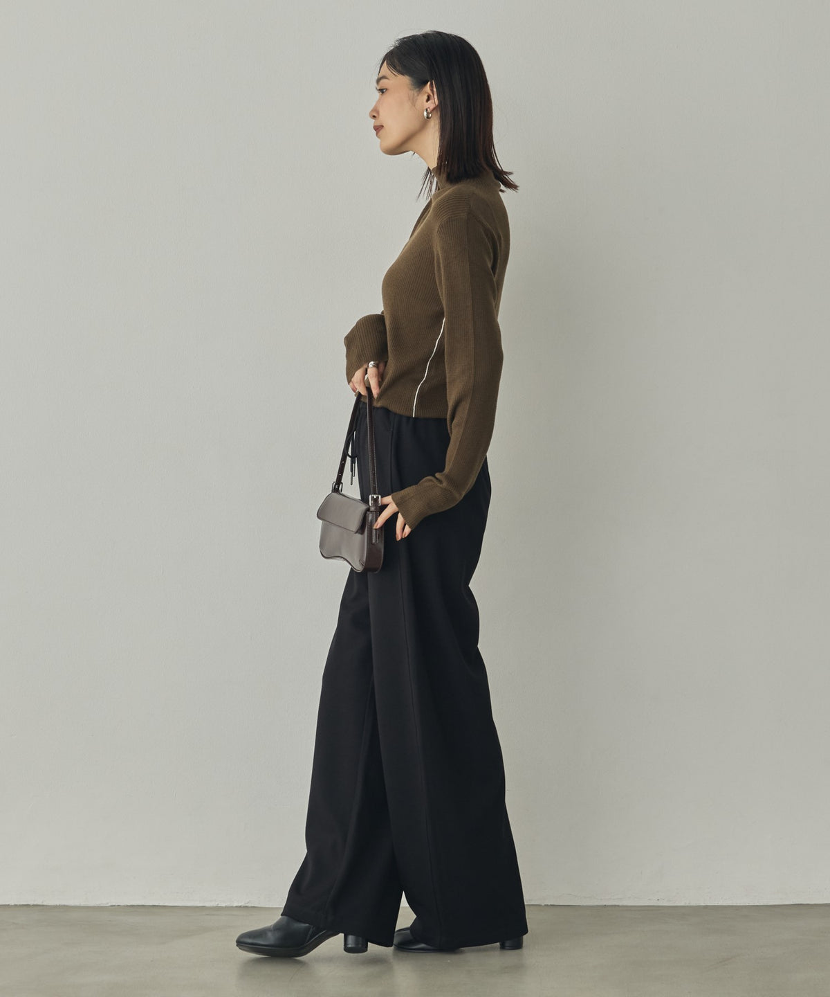 STRIPED WOOL-BLEND KNIT