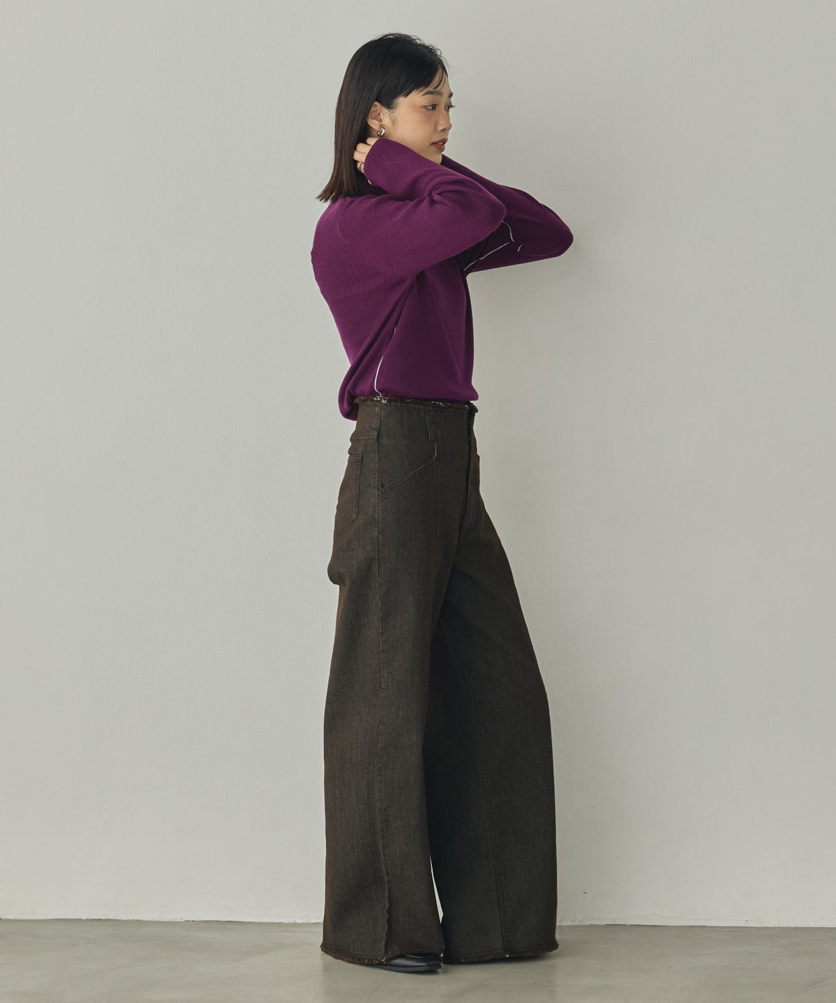 STRIPED WOOL-BLEND KNIT