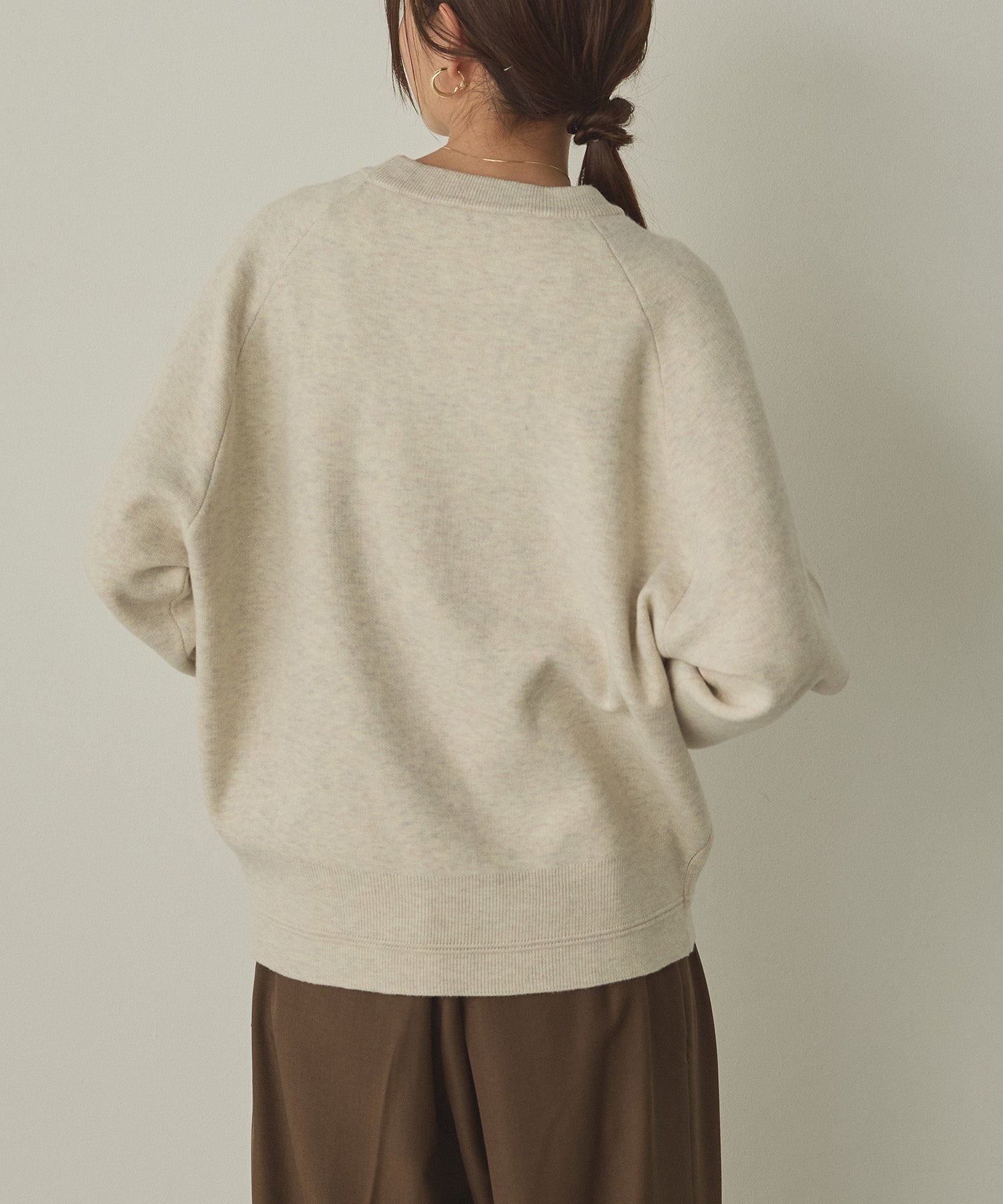【WEB限定/別注】【新色追加】スウェットライクロゴニット