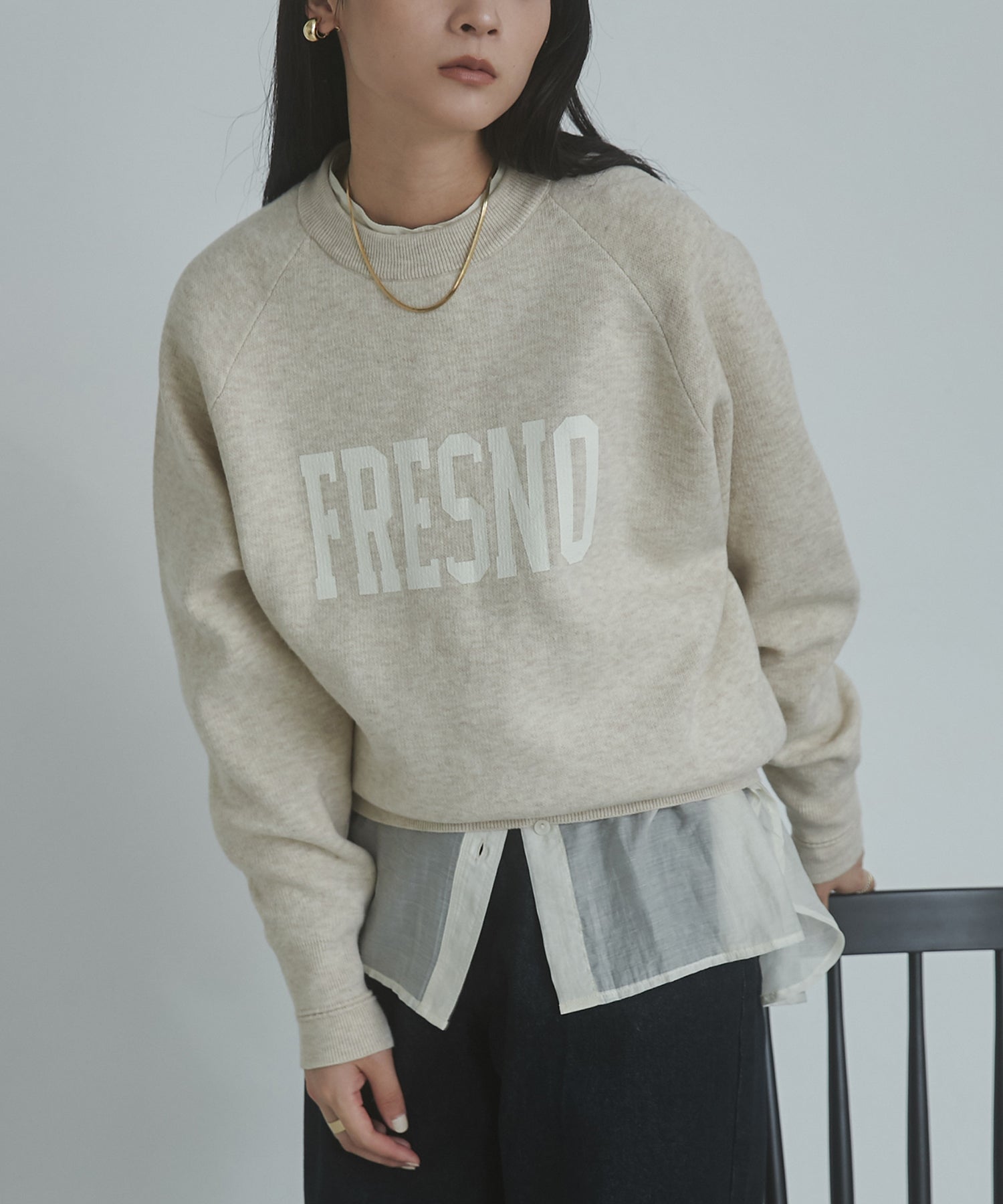 【WEB限定/別注】【新色追加】ソフトタッチ ロゴニット