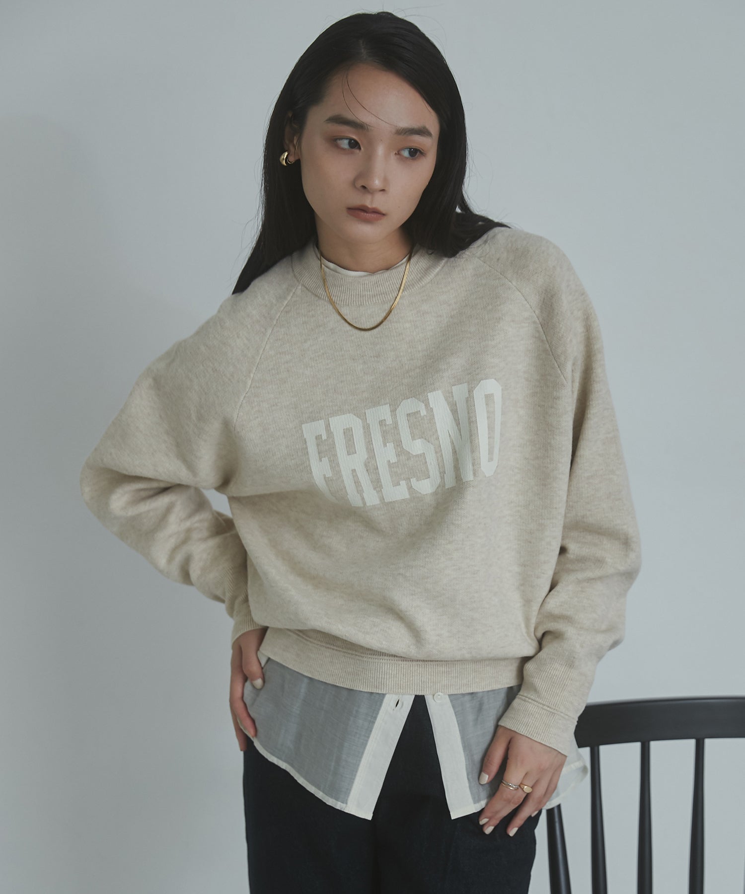 【WEB限定/別注】【新色追加】ソフトタッチ ロゴニット