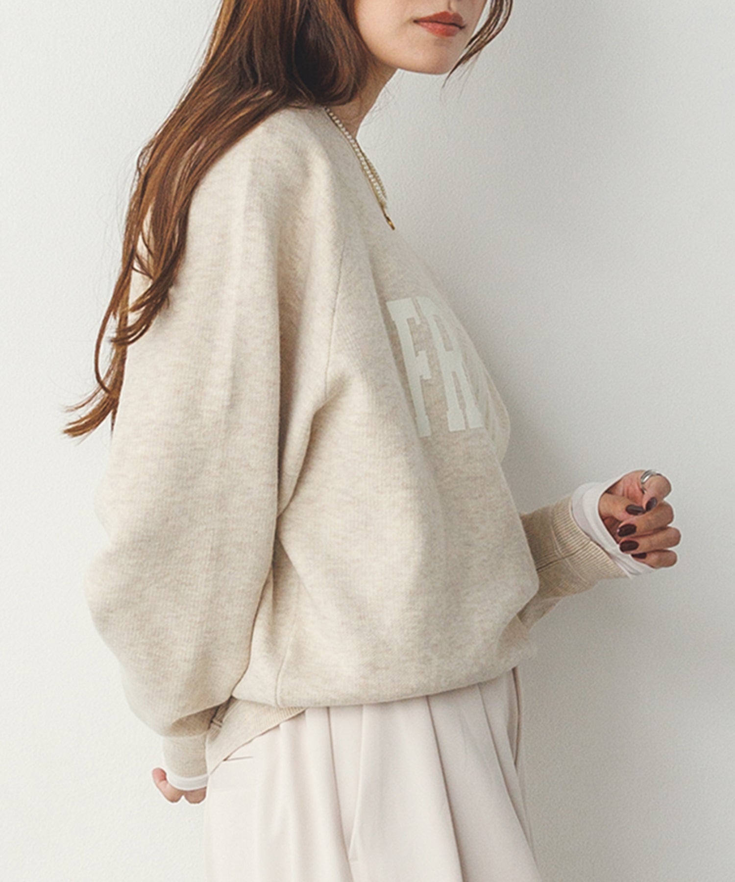 【WEB限定/別注】【新色追加】ソフトタッチ ロゴニット