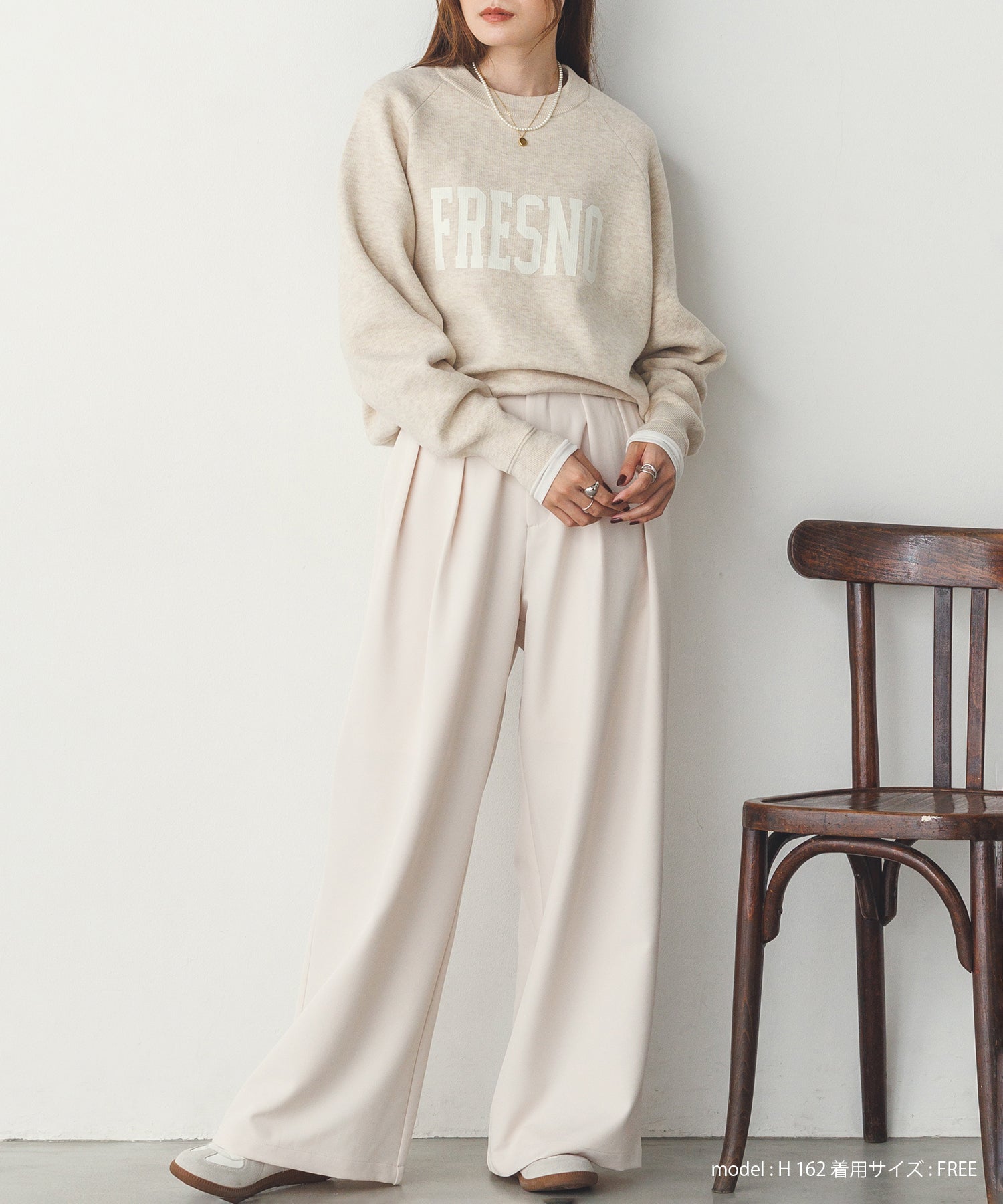 【WEB限定/別注】【新色追加】ソフトタッチ ロゴニット