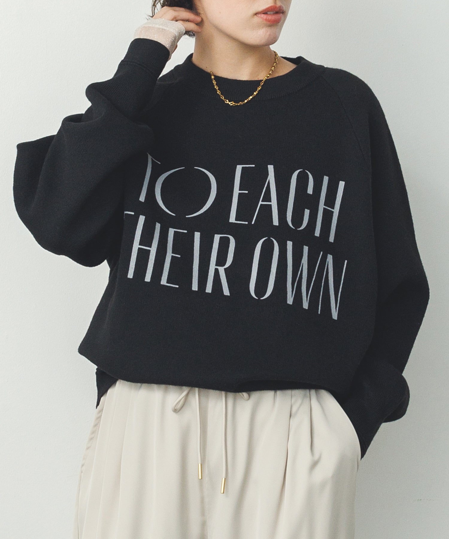 【WEB限定/別注】【新色追加】ソフトタッチ ロゴニット