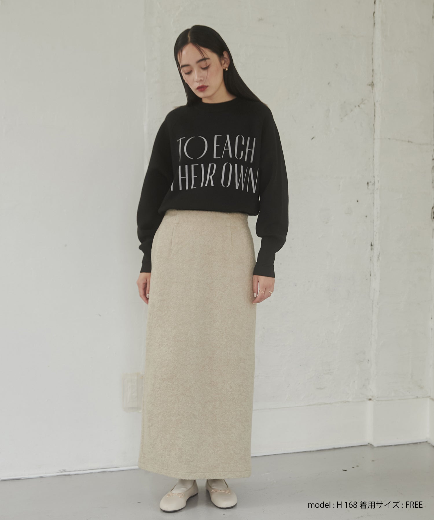 【WEB限定/別注】【新色追加】ソフトタッチ ロゴニット