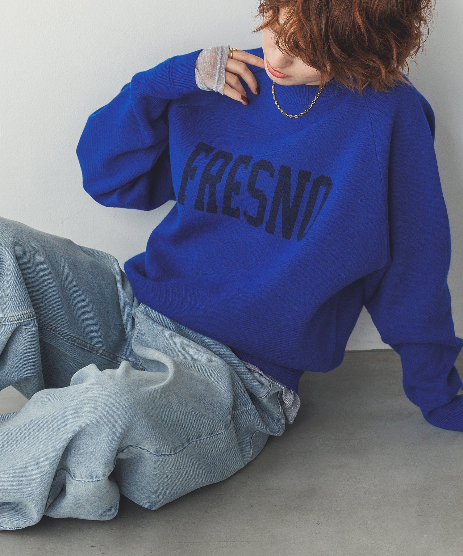 【WEB限定/別注】【新色追加】ソフトタッチ ロゴニット