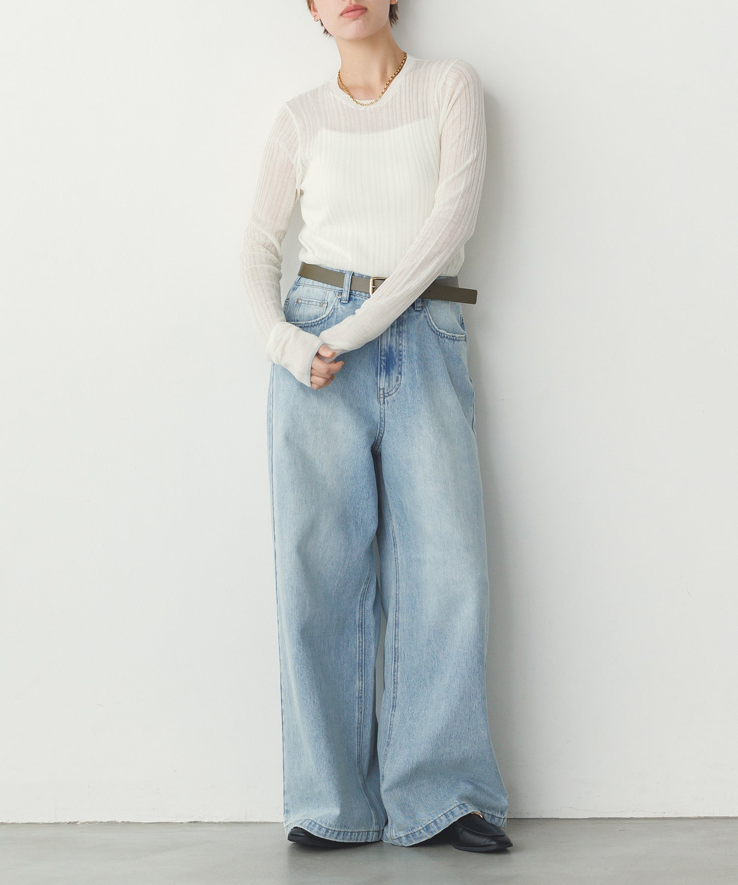 【WEB限定/別注】ランダム リブシアーニット