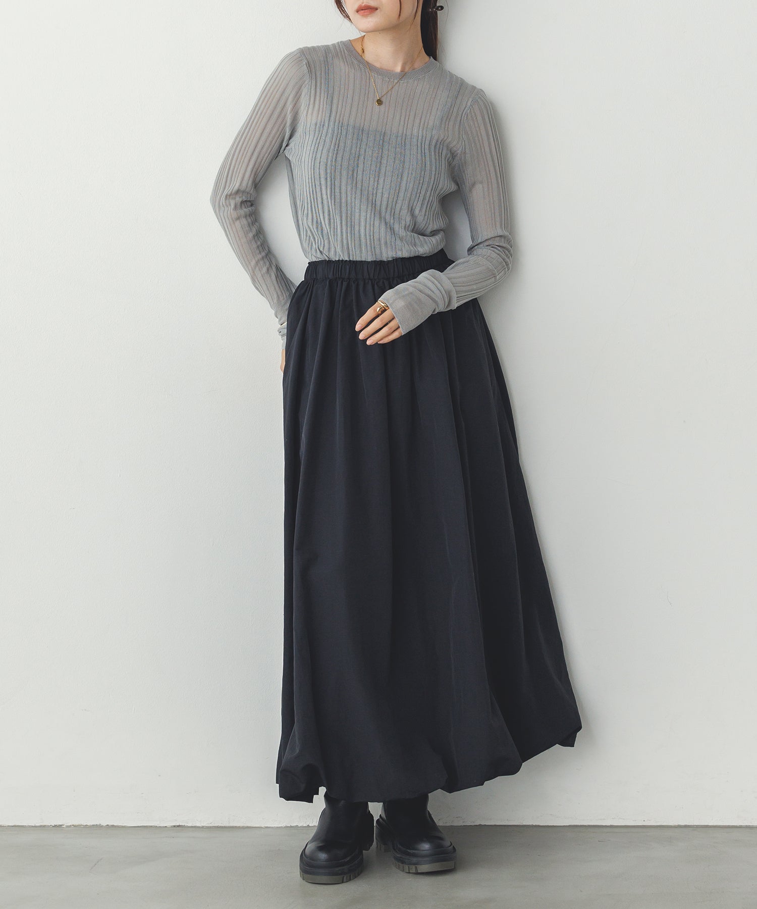 【WEB限定/別注】ランダム リブシアーニット