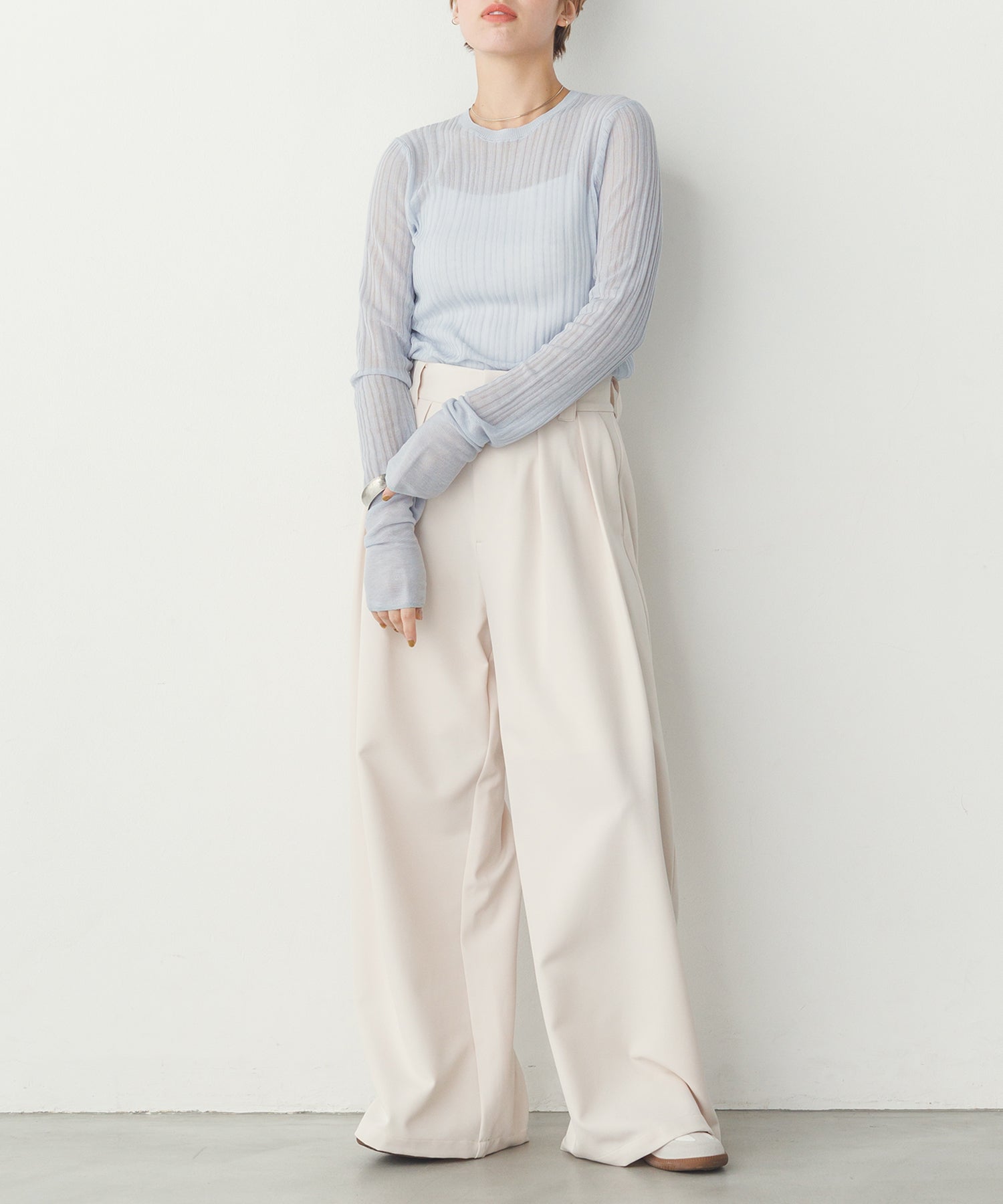 【WEB限定/別注】ランダム リブシアーニット