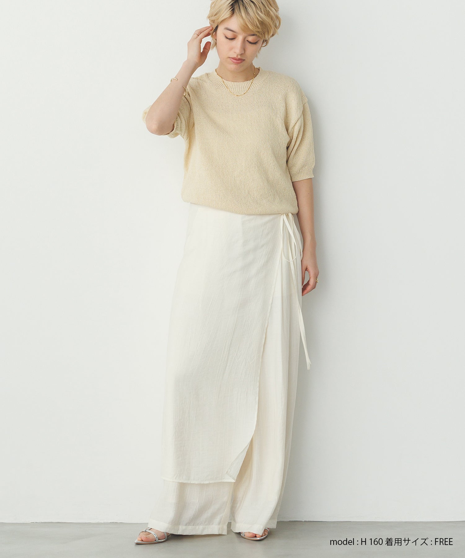 【別注】ハーフスリーブ サマーニット