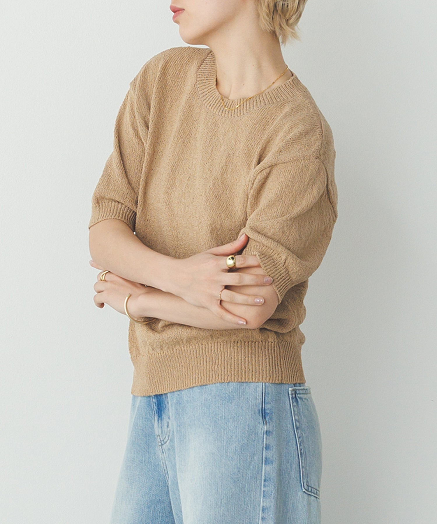 HALF SLEEVE SUMMER KNIT