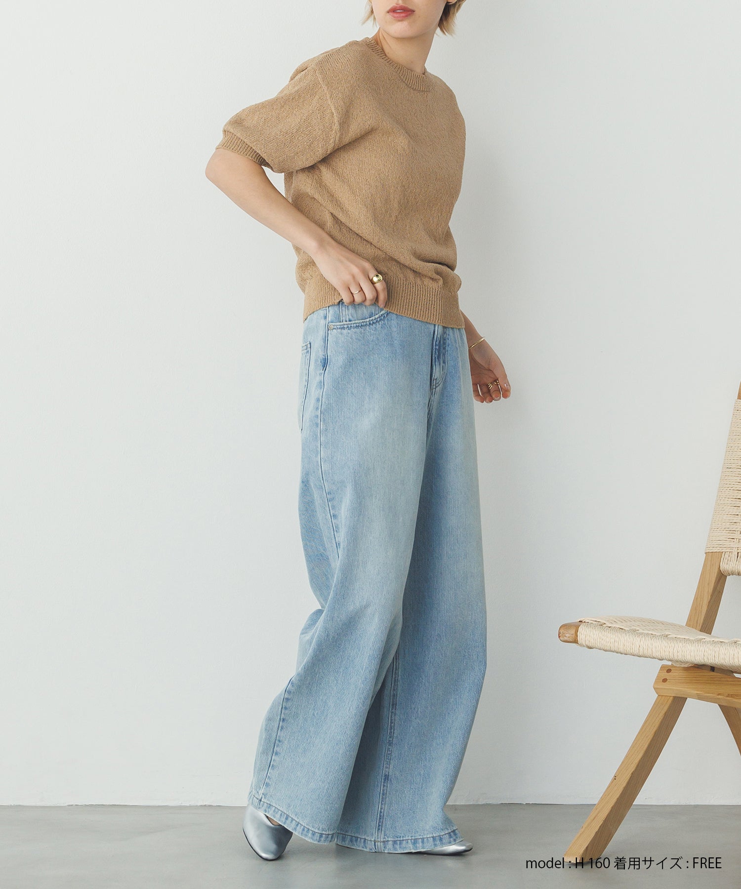 【別注】ハーフスリーブ サマーニット