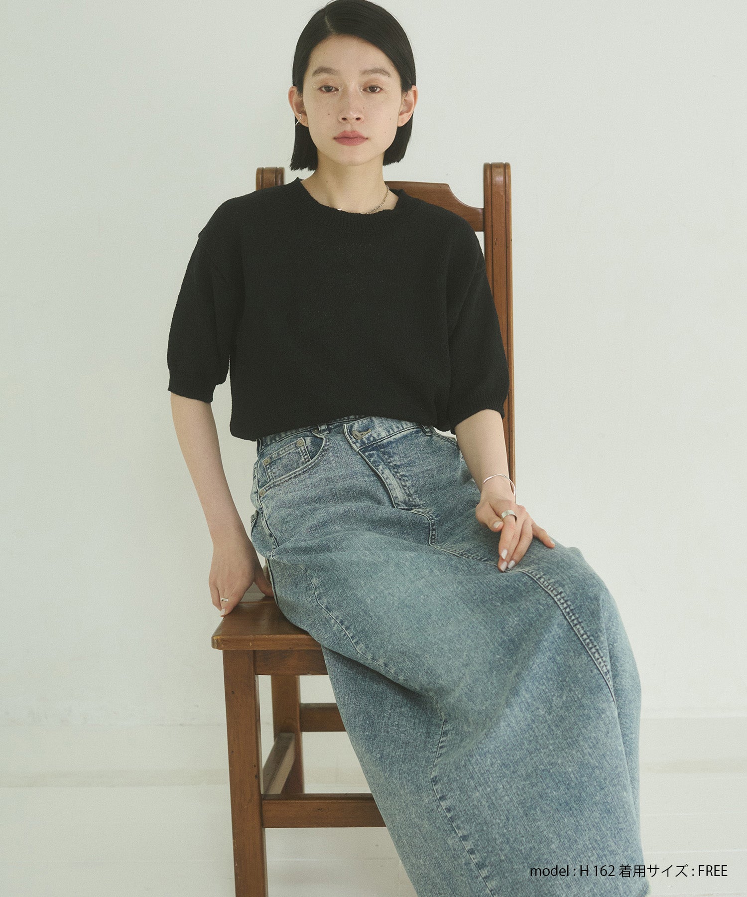 【別注】ハーフスリーブ サマーニット