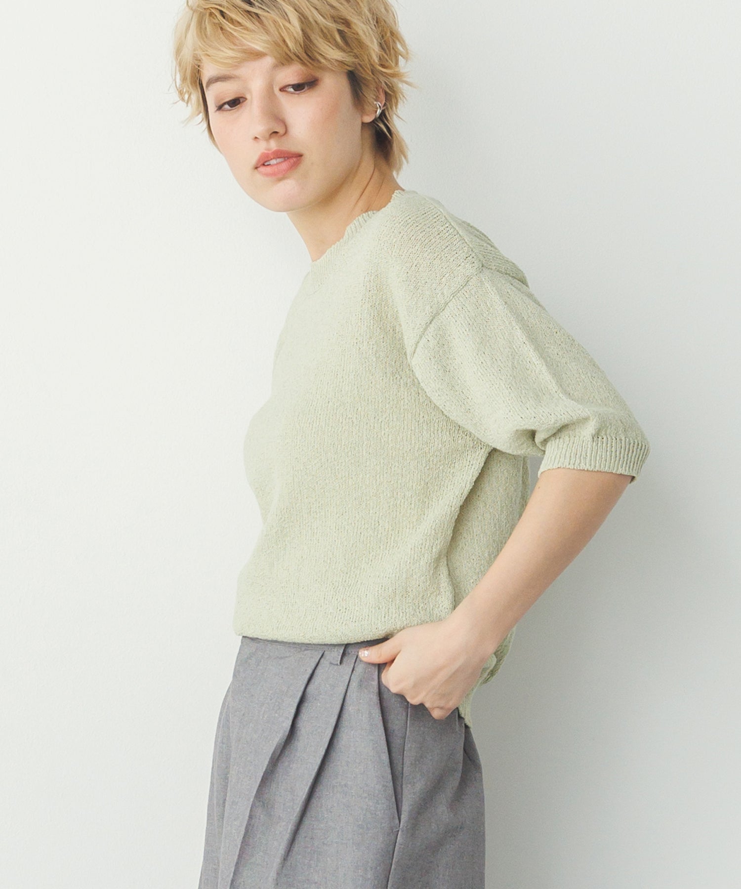 HALF SLEEVE SUMMER KNIT