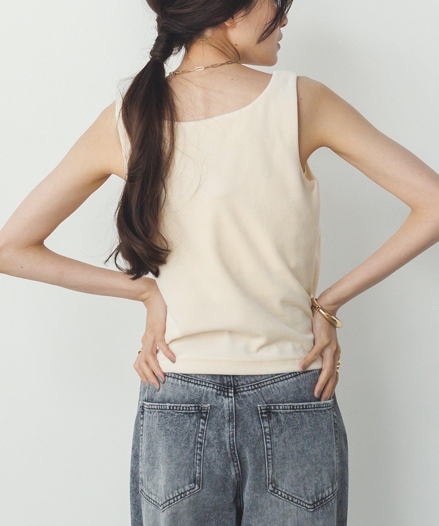 VELOR 2WAY SQUARE TANK TOP