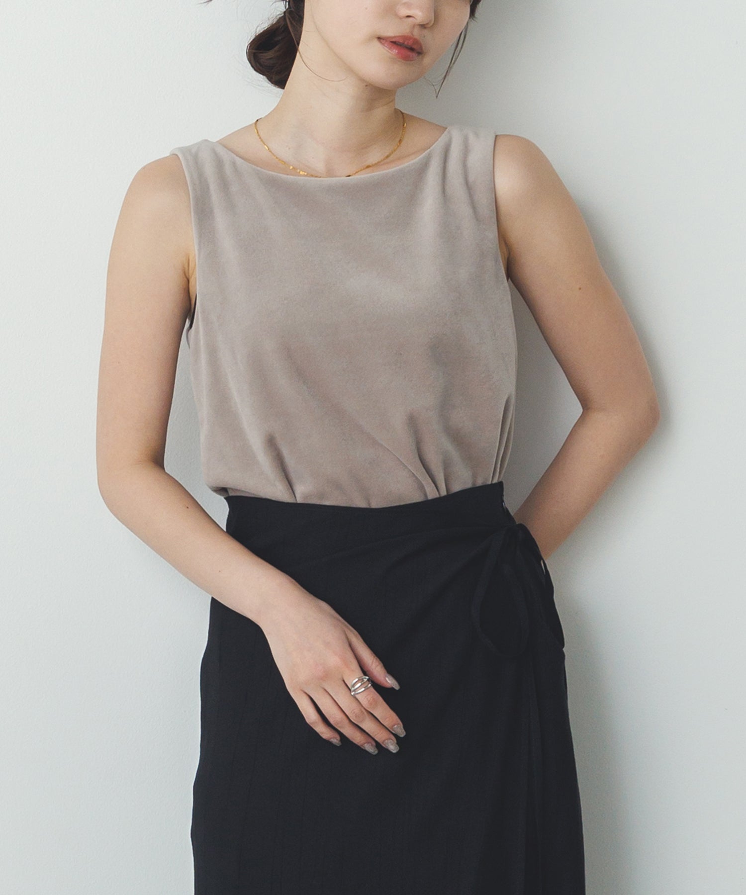 VELOR 2WAY SQUARE TANK TOP