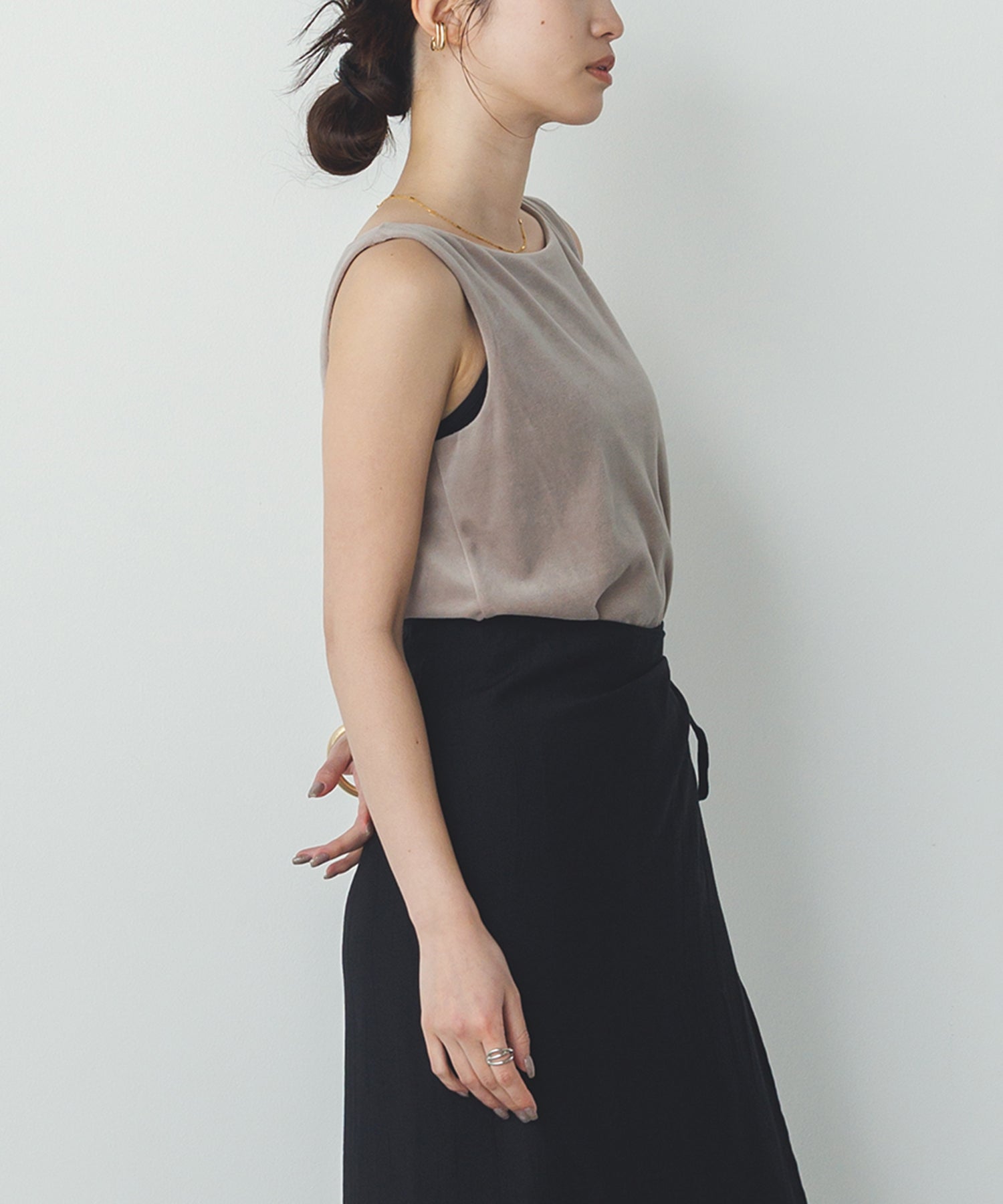 VELOR 2WAY SQUARE TANK TOP