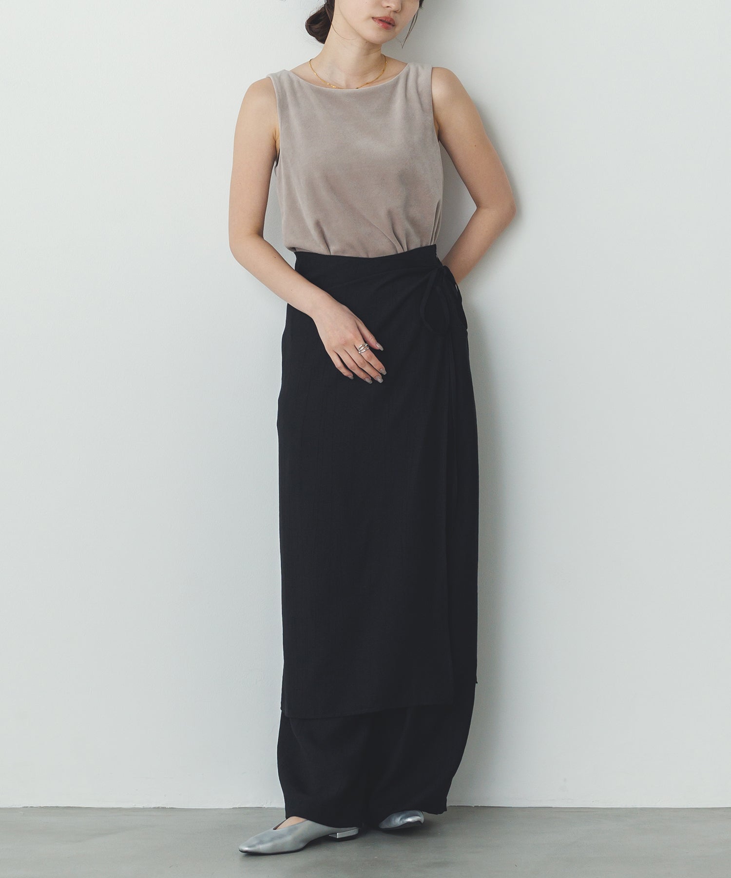 VELOR 2WAY SQUARE TANK TOP