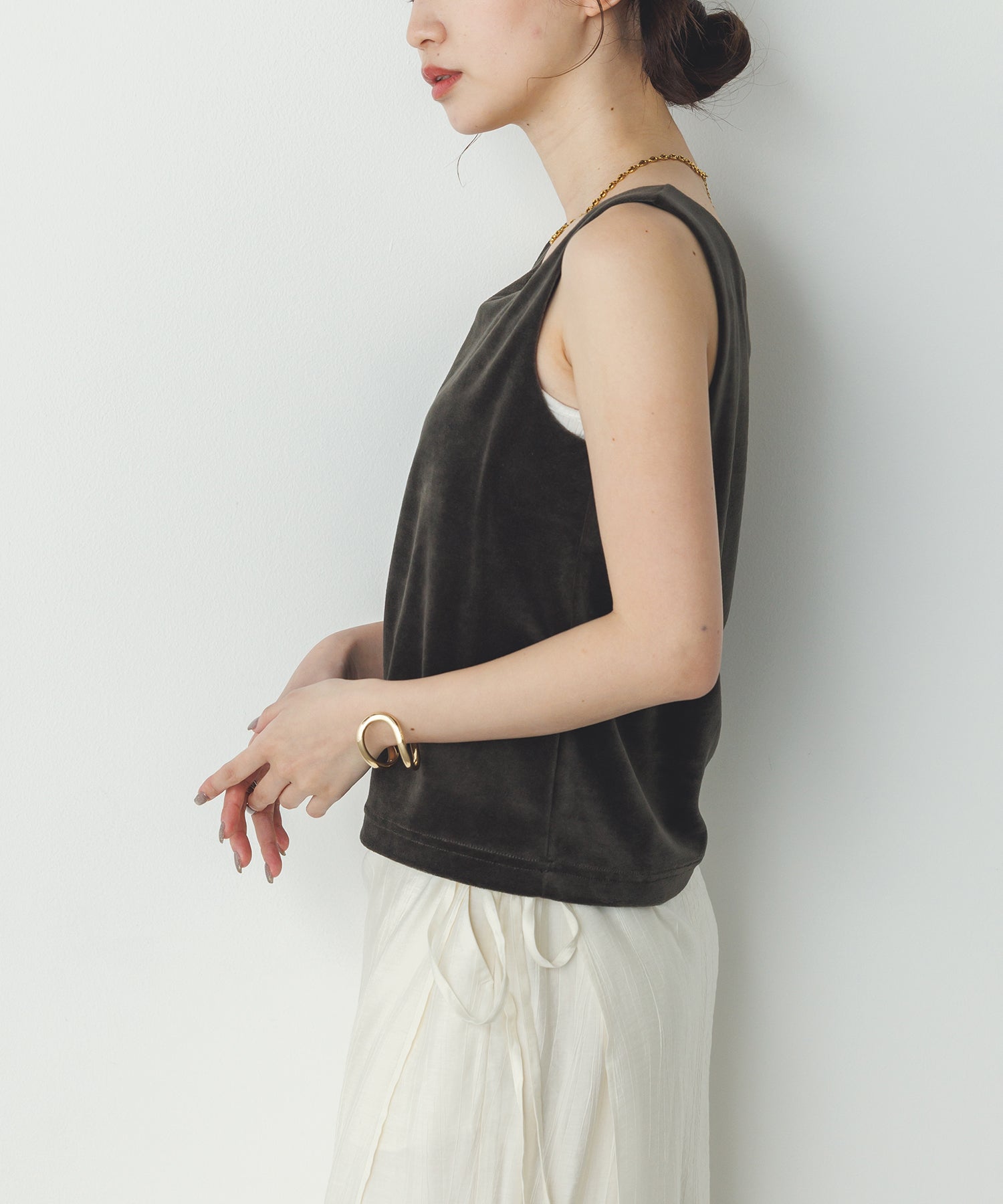 VELOR 2WAY SQUARE TANK TOP