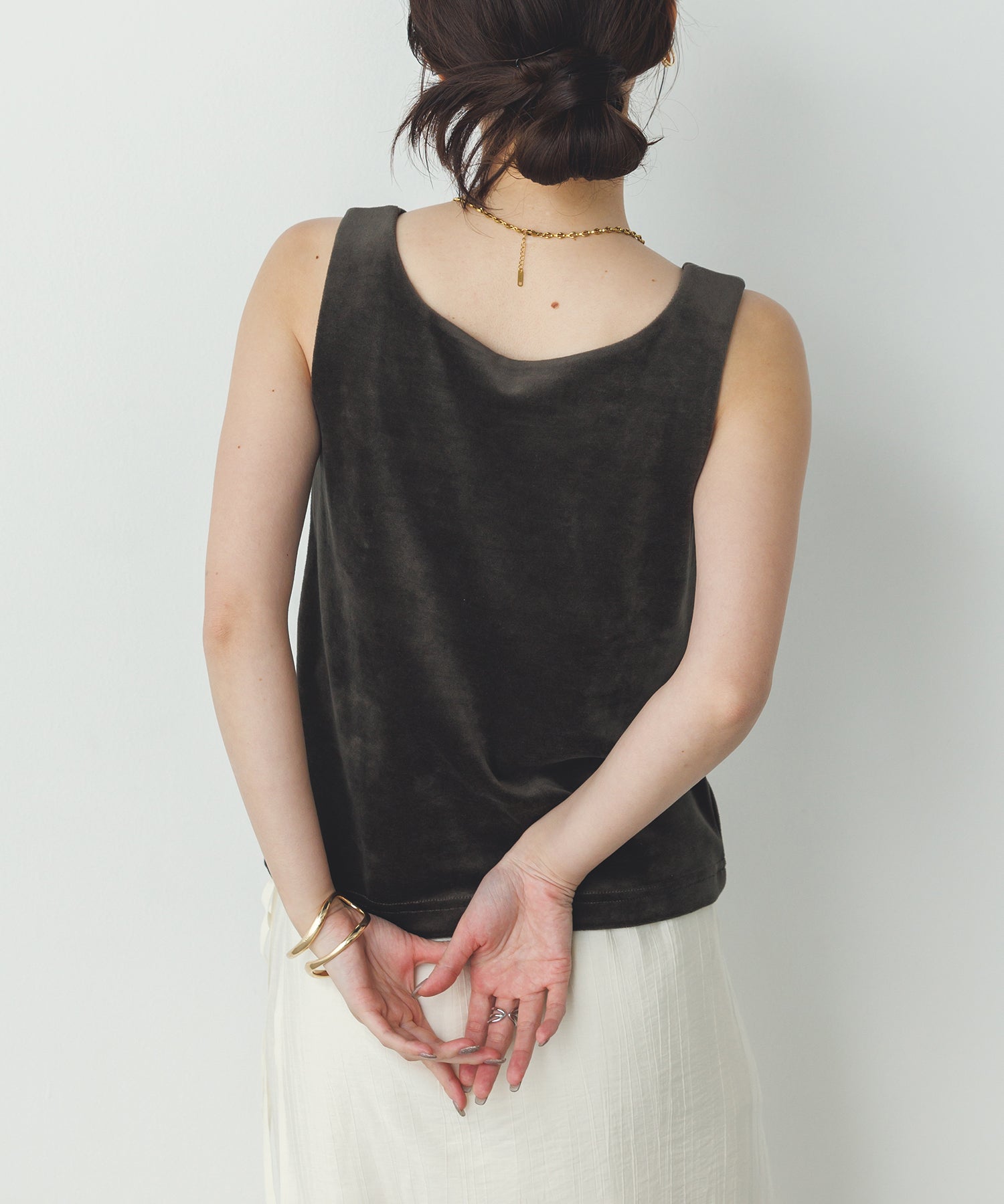 VELOR 2WAY SQUARE TANK TOP