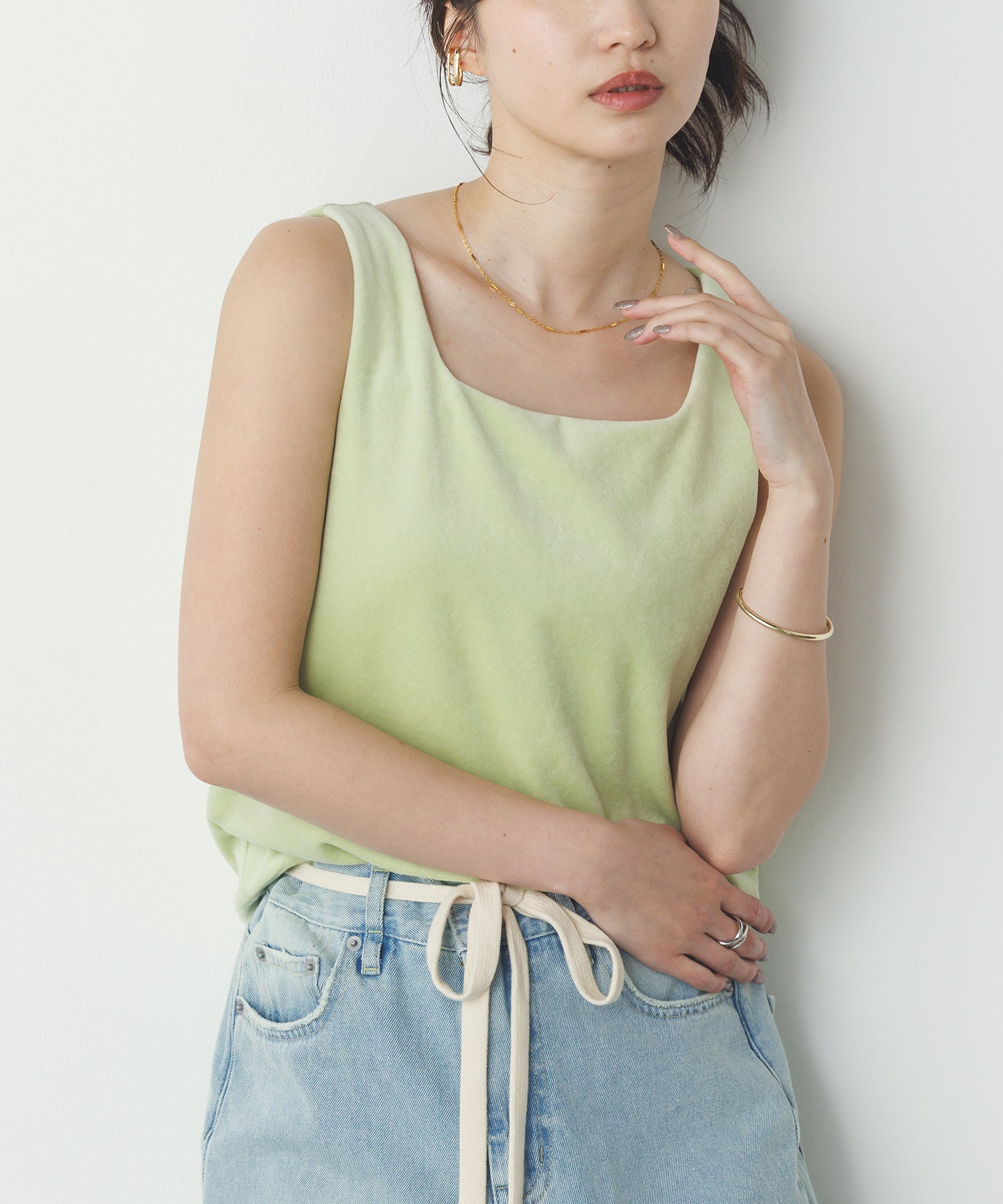 VELOR 2WAY SQUARE TANK TOP