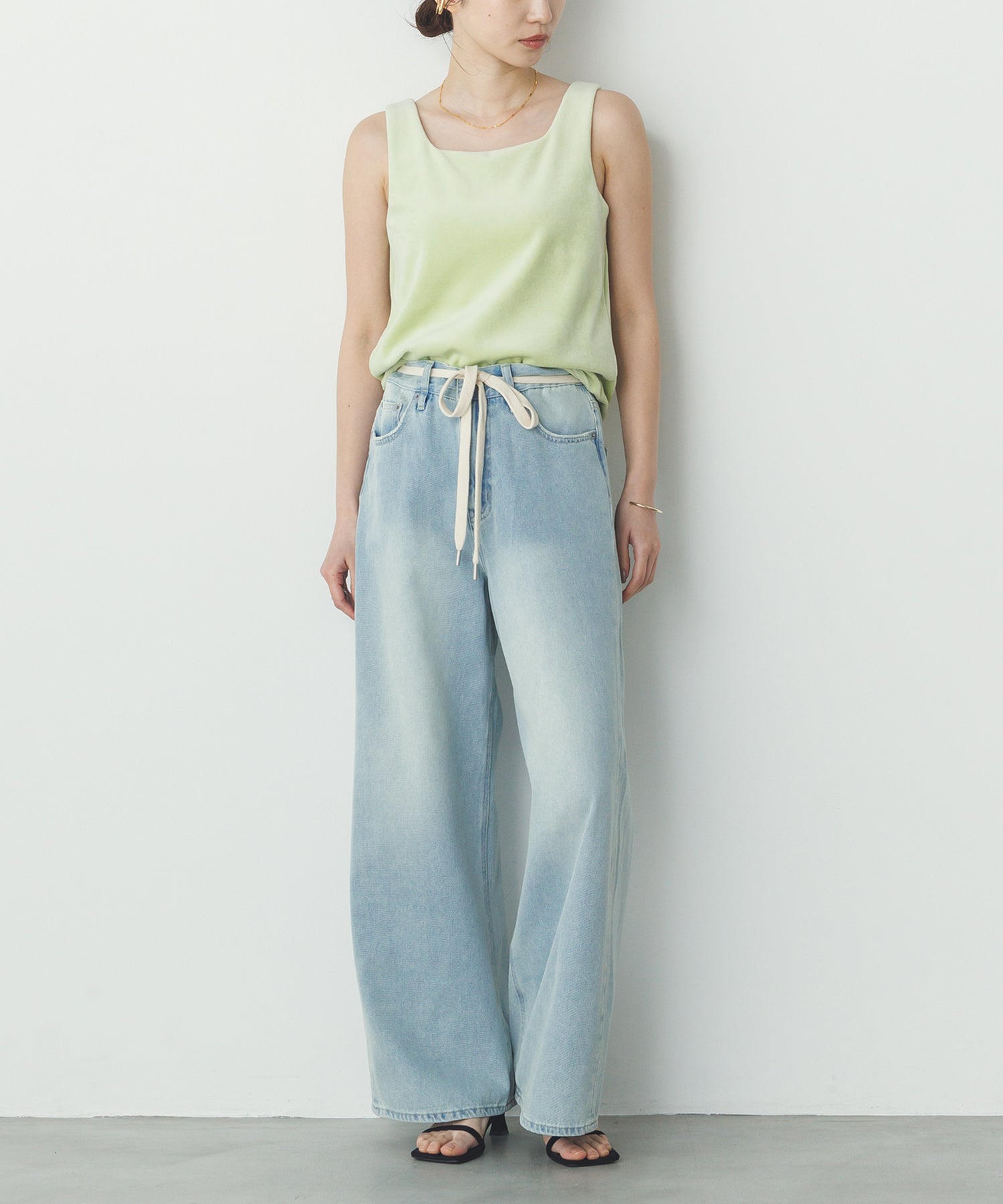 VELOR 2WAY SQUARE TANK TOP