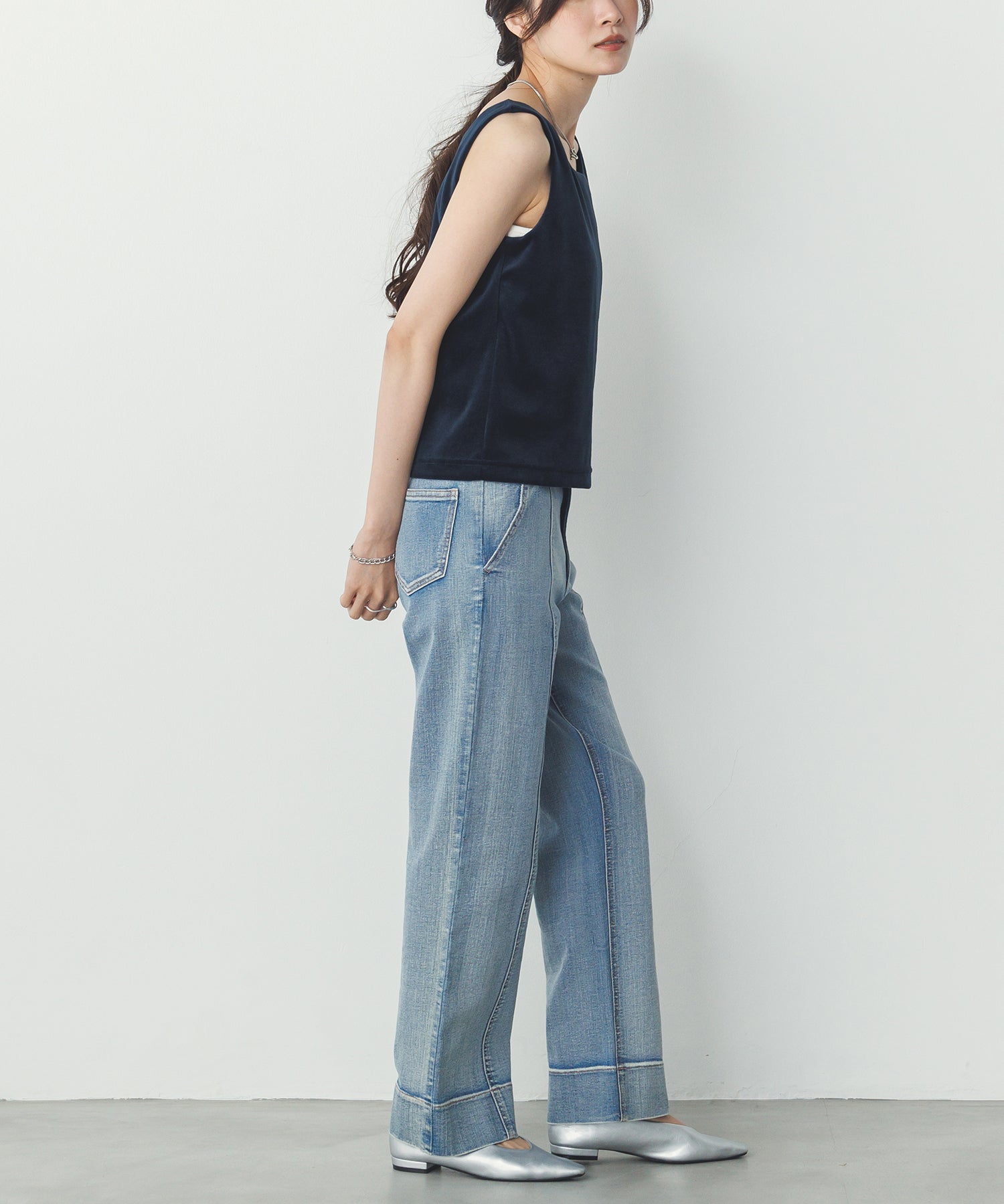 VELOR 2WAY SQUARE TANK TOP