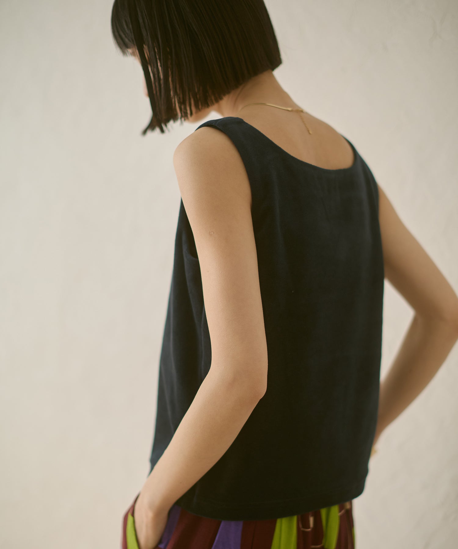 VELOR 2WAY SQUARE TANK TOP