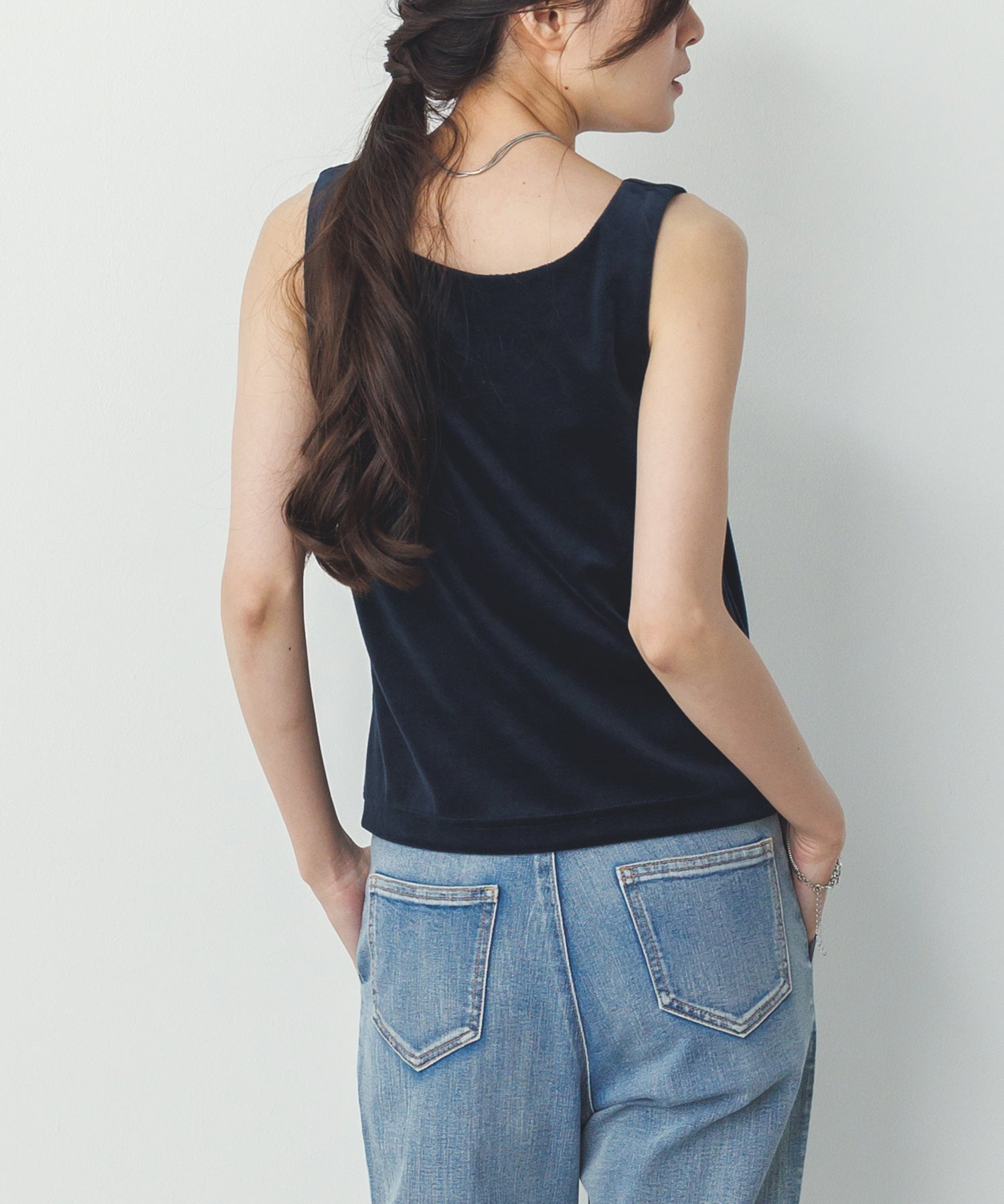 VELOR 2WAY SQUARE TANK TOP