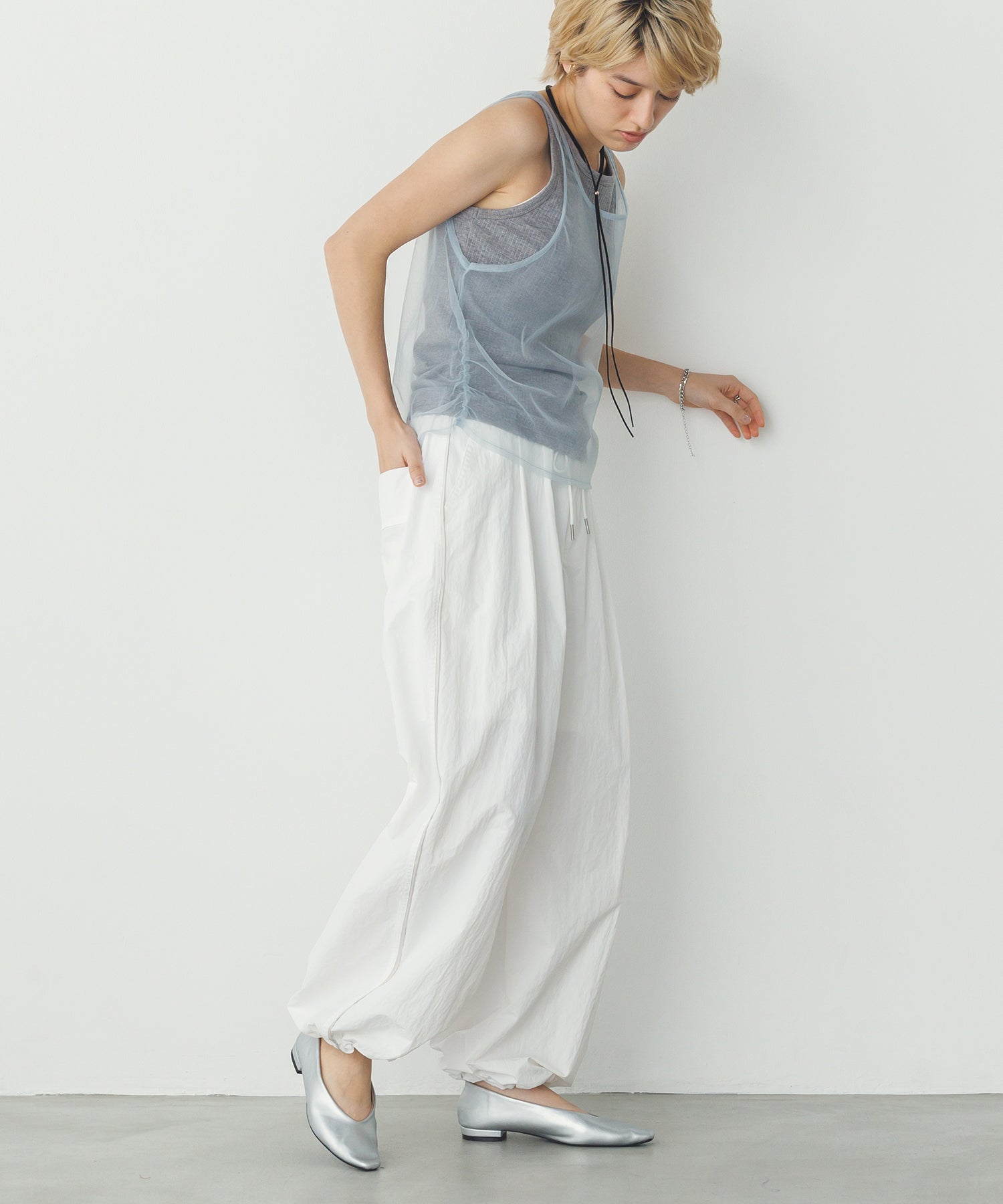 TULLE LAYERED TANK TOP