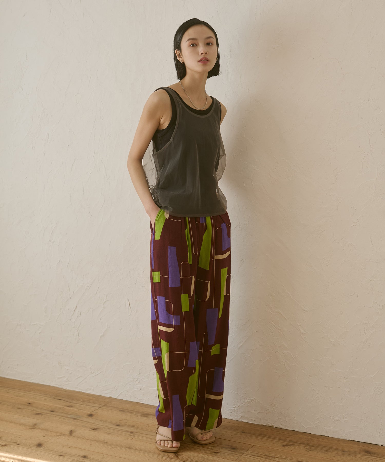 TULLE LAYERED TANK TOP