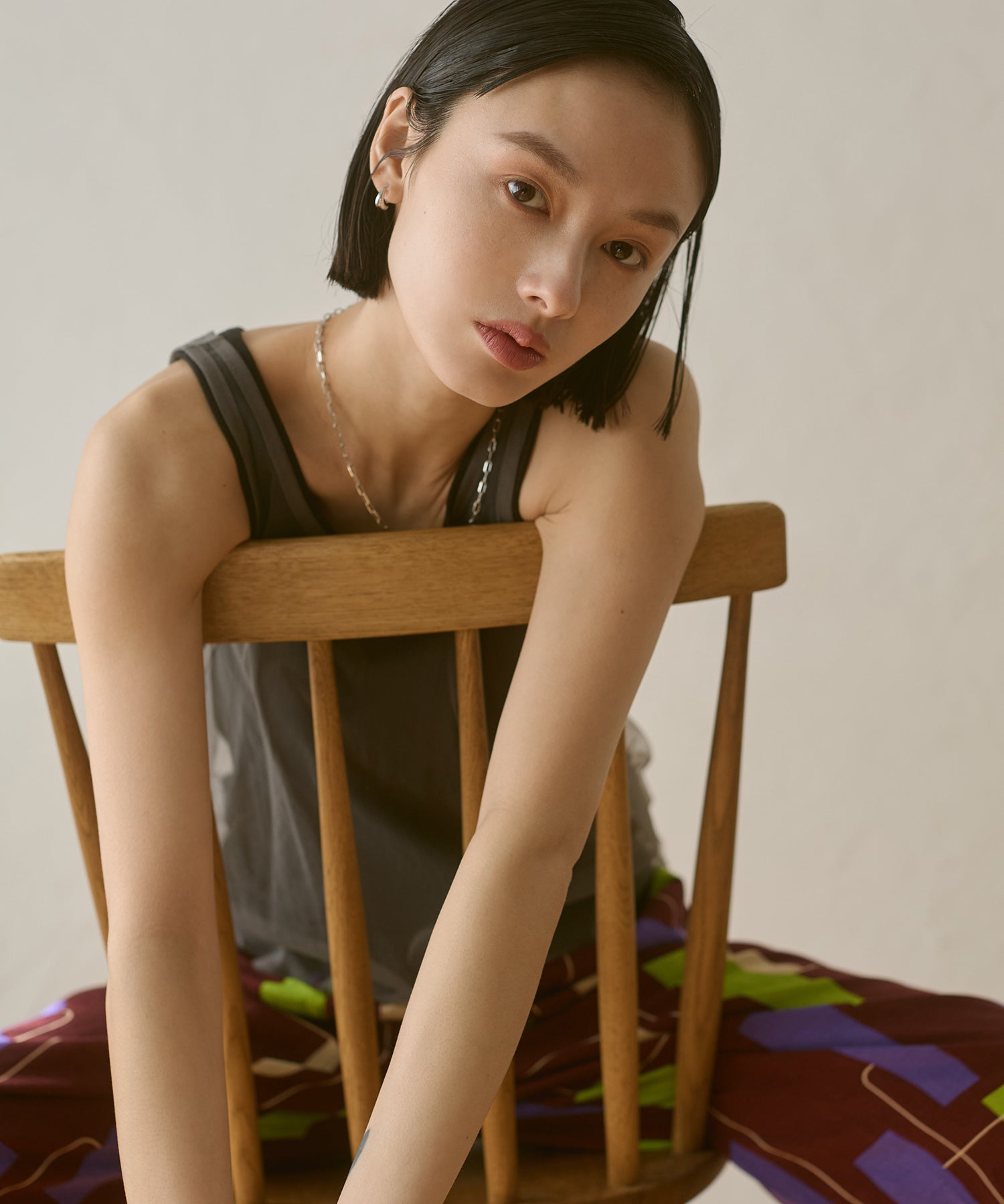 TULLE LAYERED TANK TOP