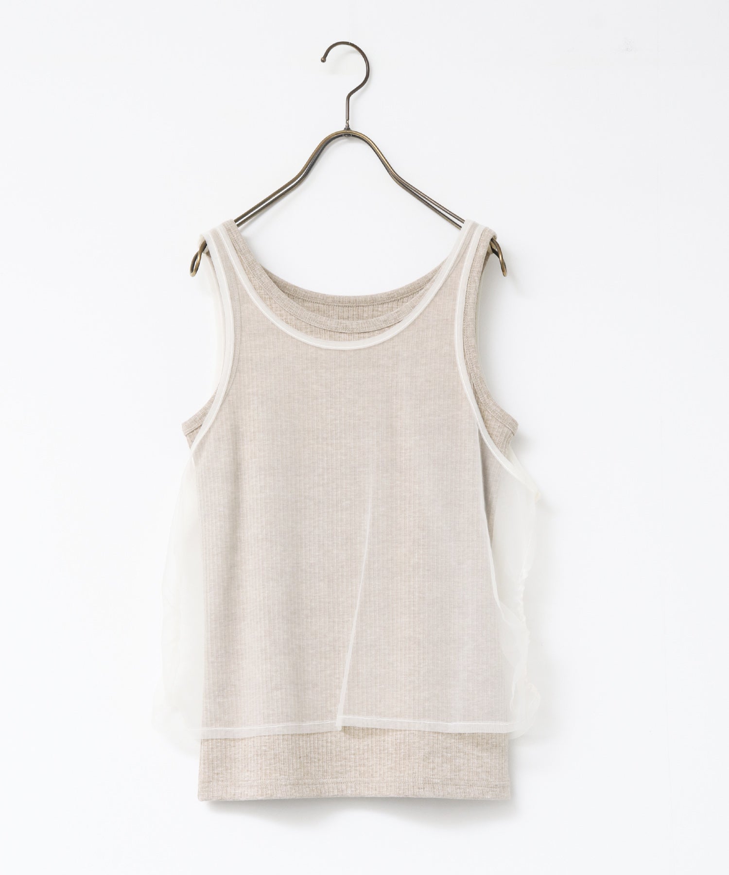 TULLE LAYERED TANK TOP
